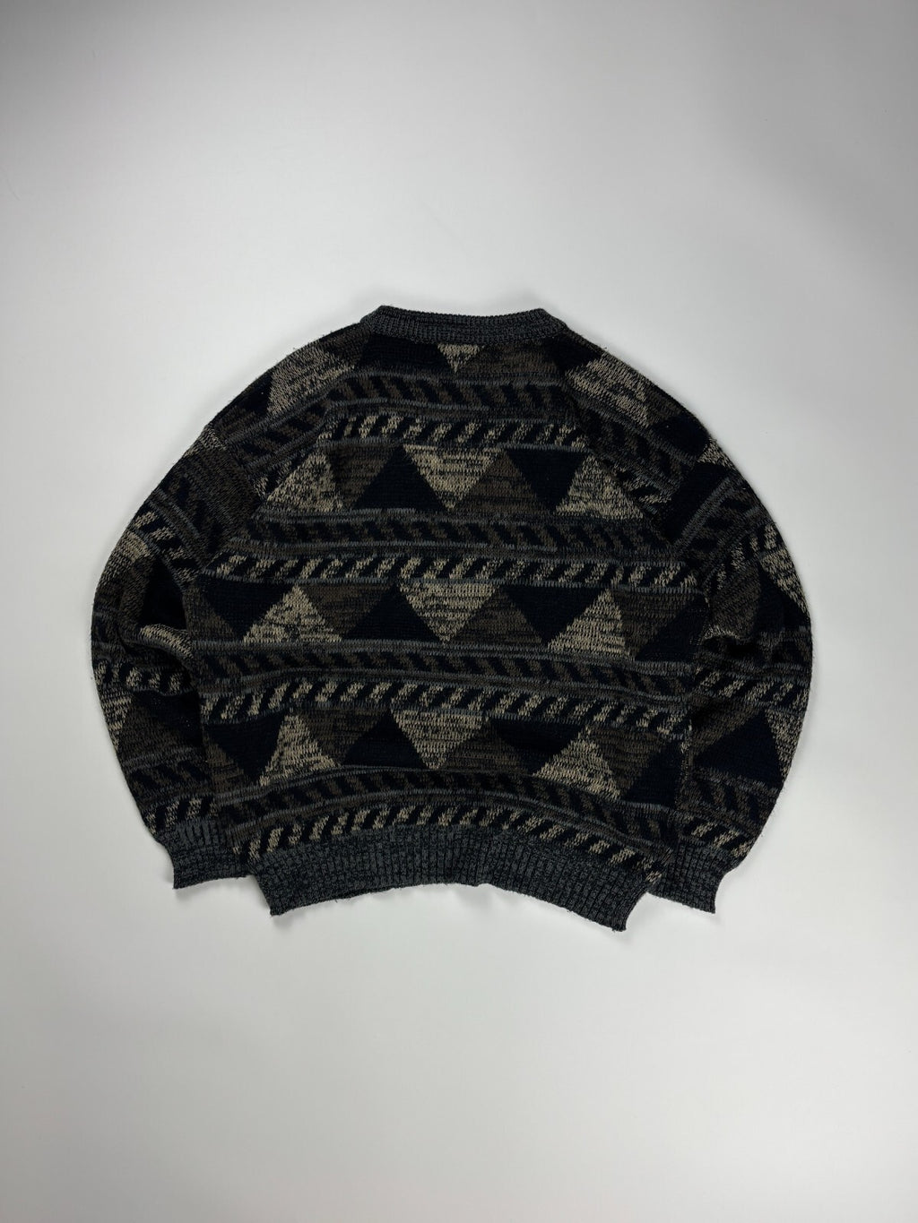 Vintage Earth Tone Knit Sweater