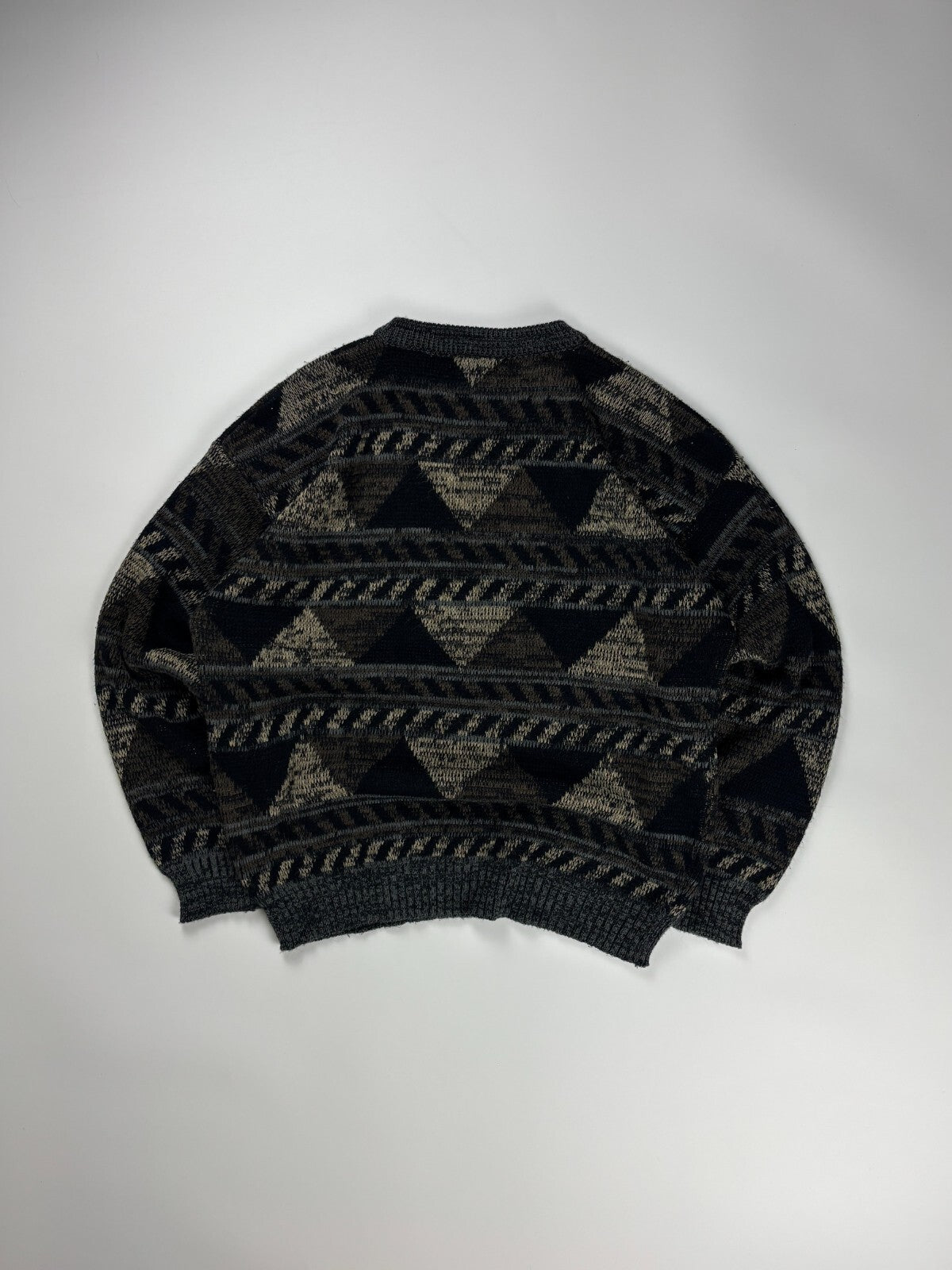Vintage Earth Tone Knit Sweater