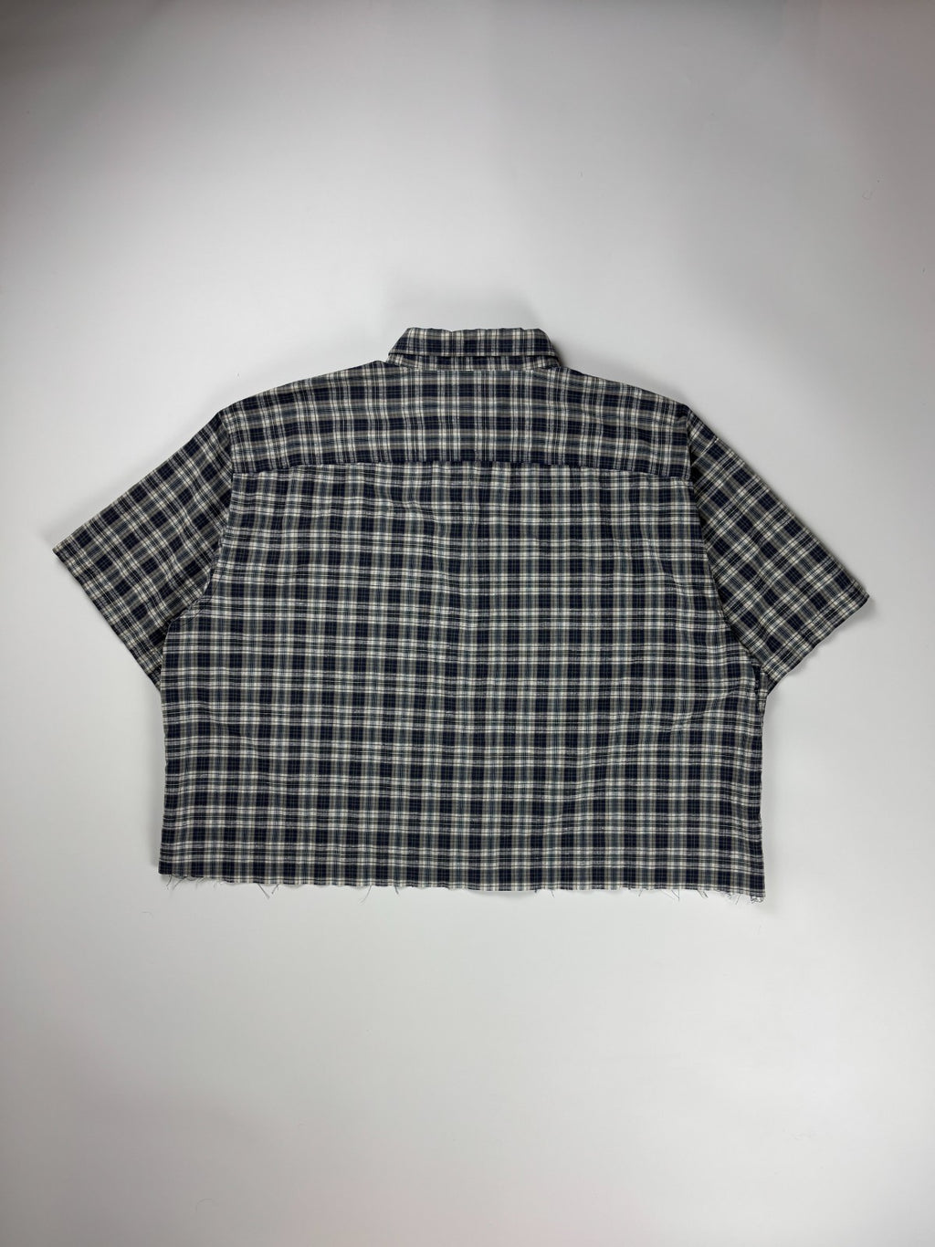 Vintage Arrow USA Plaid Cropped Button Up Shirt