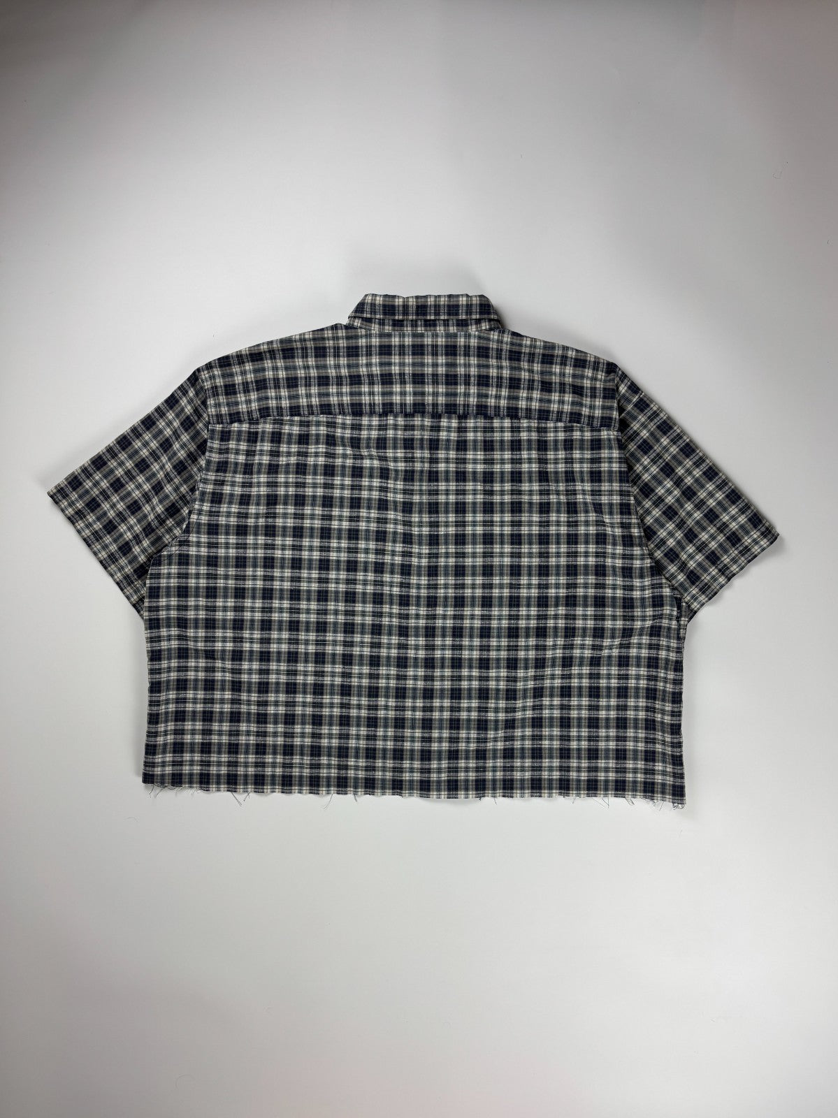 Vintage Arrow USA Plaid Cropped Button Up Shirt