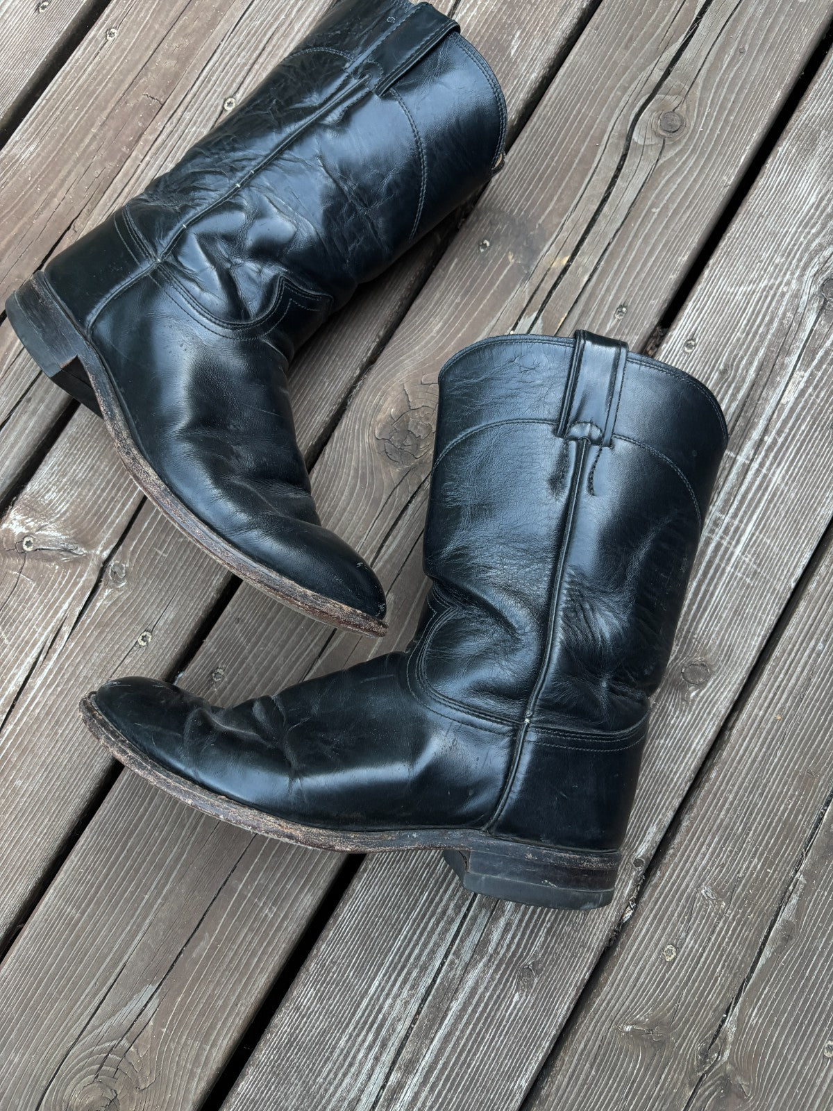 Vintage Justin Roper Cowboy Boots