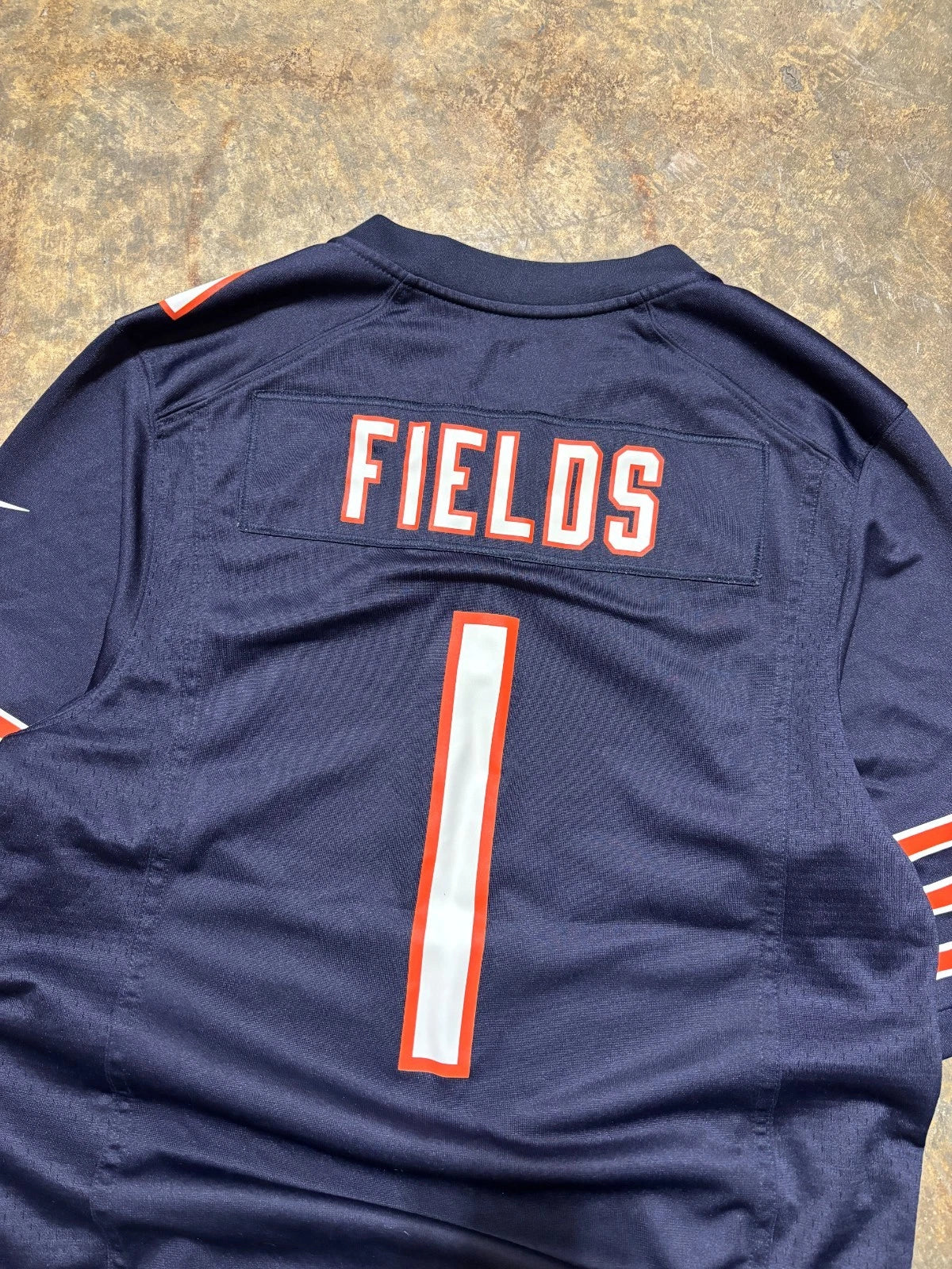 Vintage Chicago Bears Jersey / Justin Fields #1 / NFL Reebok / Blue Size Small
