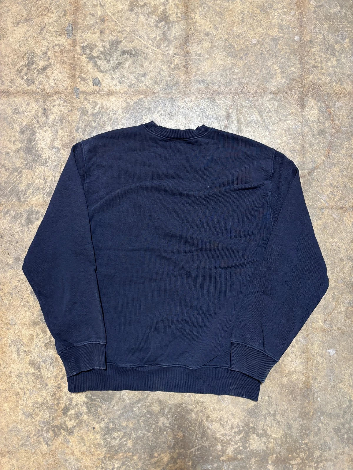 Vintage Carhartt Pocket Sweatshirt - Workwear Sweater - Size Medium - Navy Blue