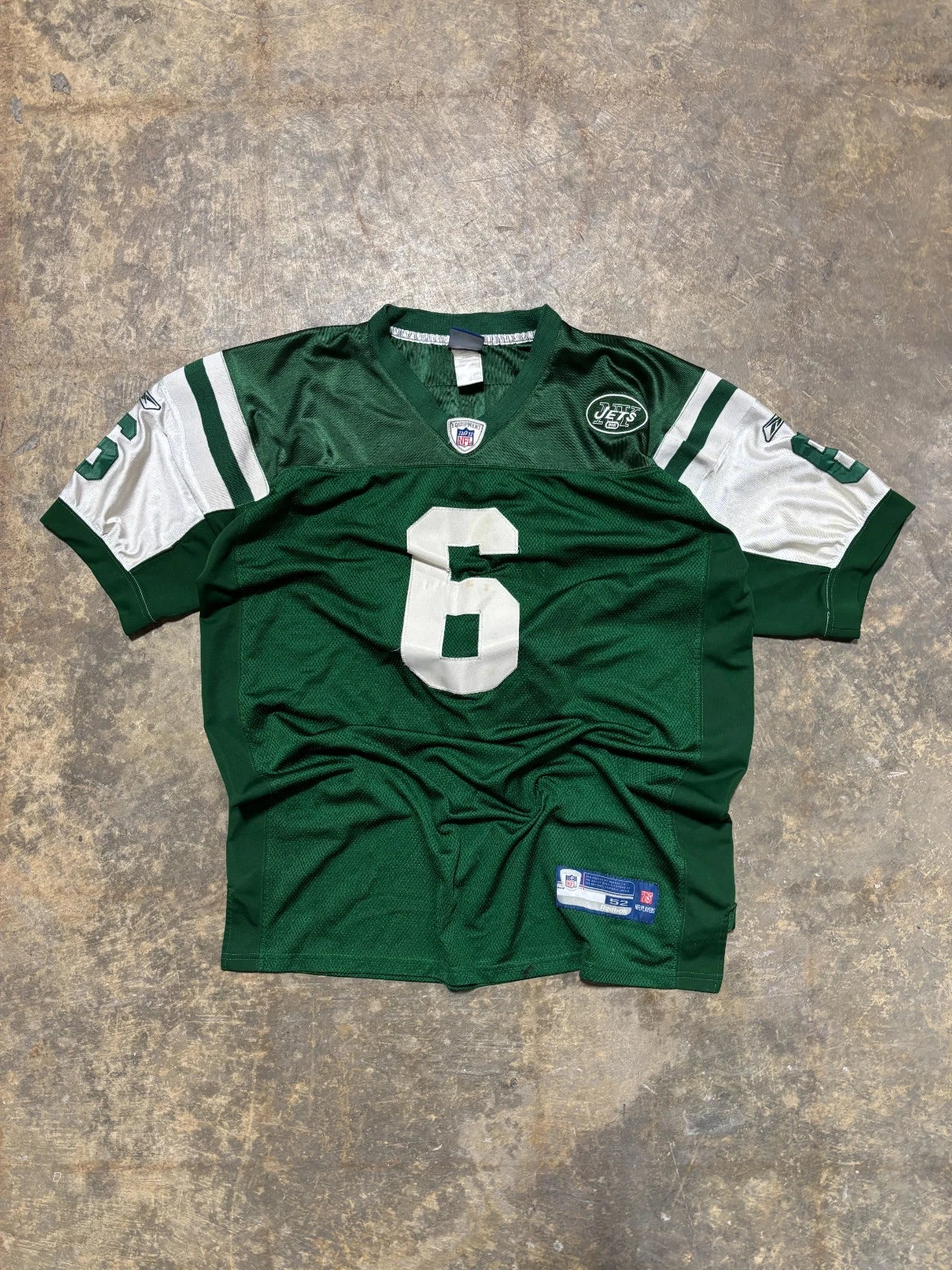 Vintage New York Jets Jersey / Mark Sanchez #6 / NFL Football / Green Size Large