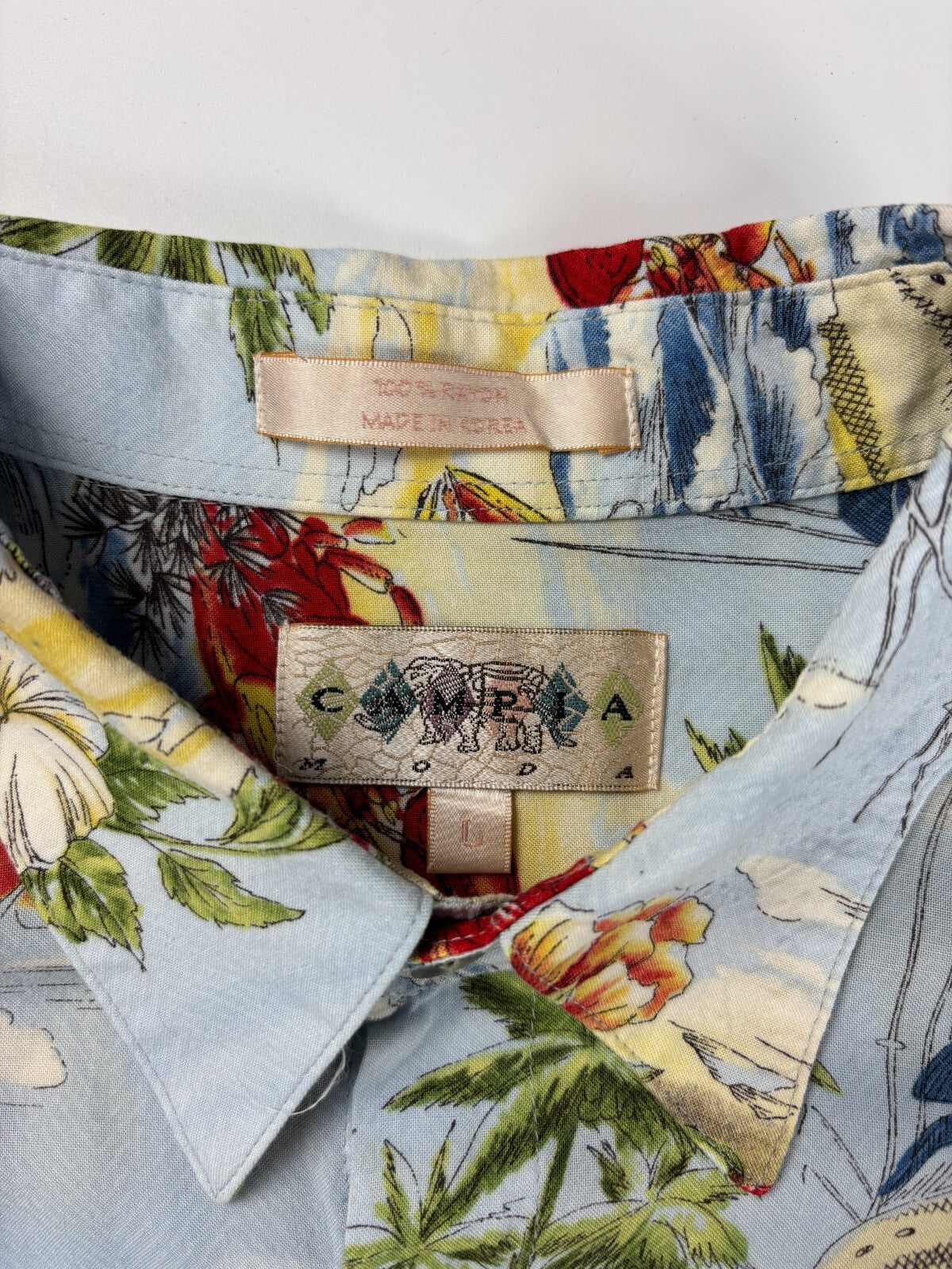 Vintage Campia Moda Hawaiian Button Up Shirt