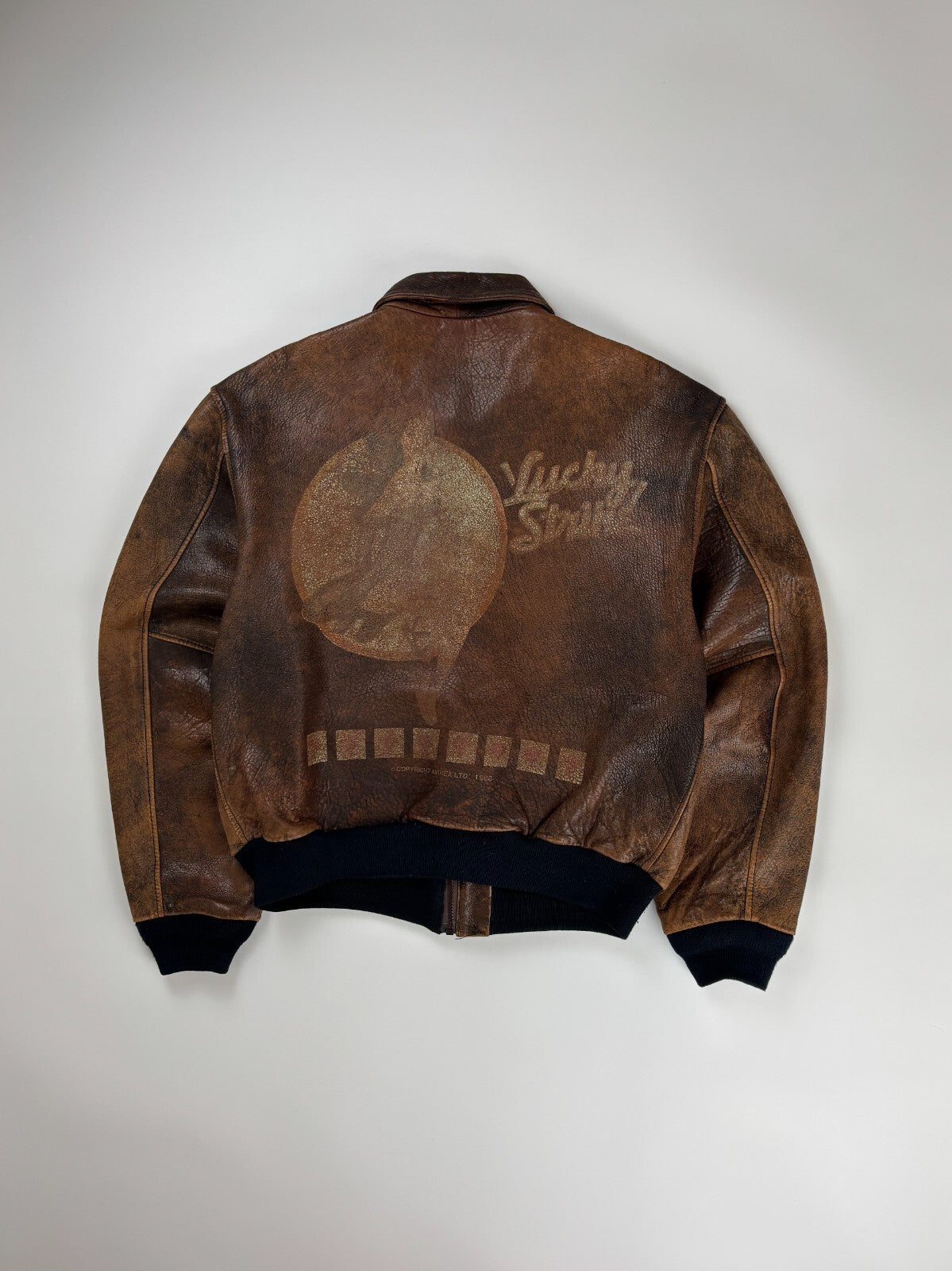 Vintage Avirex Leather Bomber Jacket