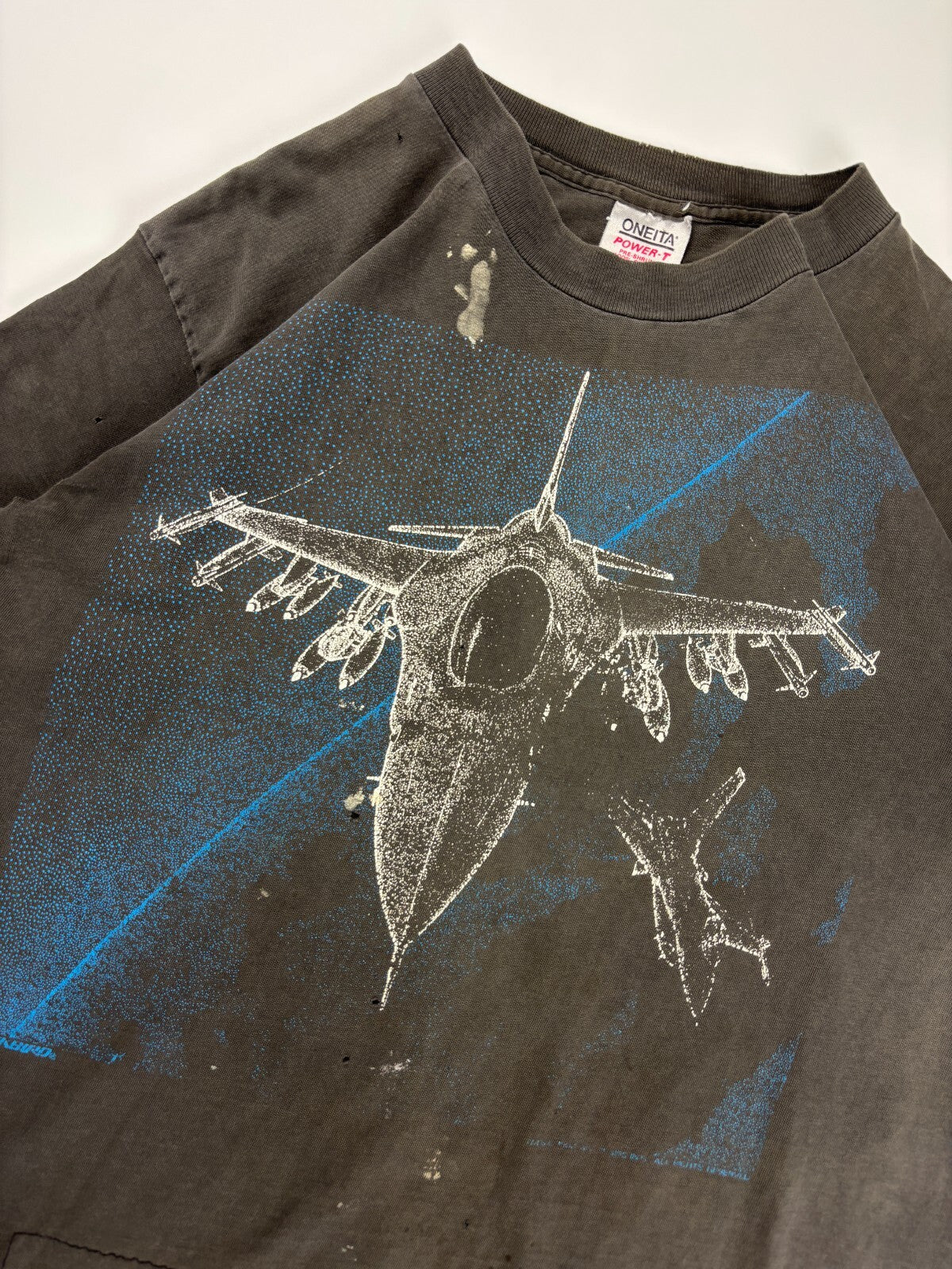 Vintage Reworked F-16 Blackbird Cropped Tee