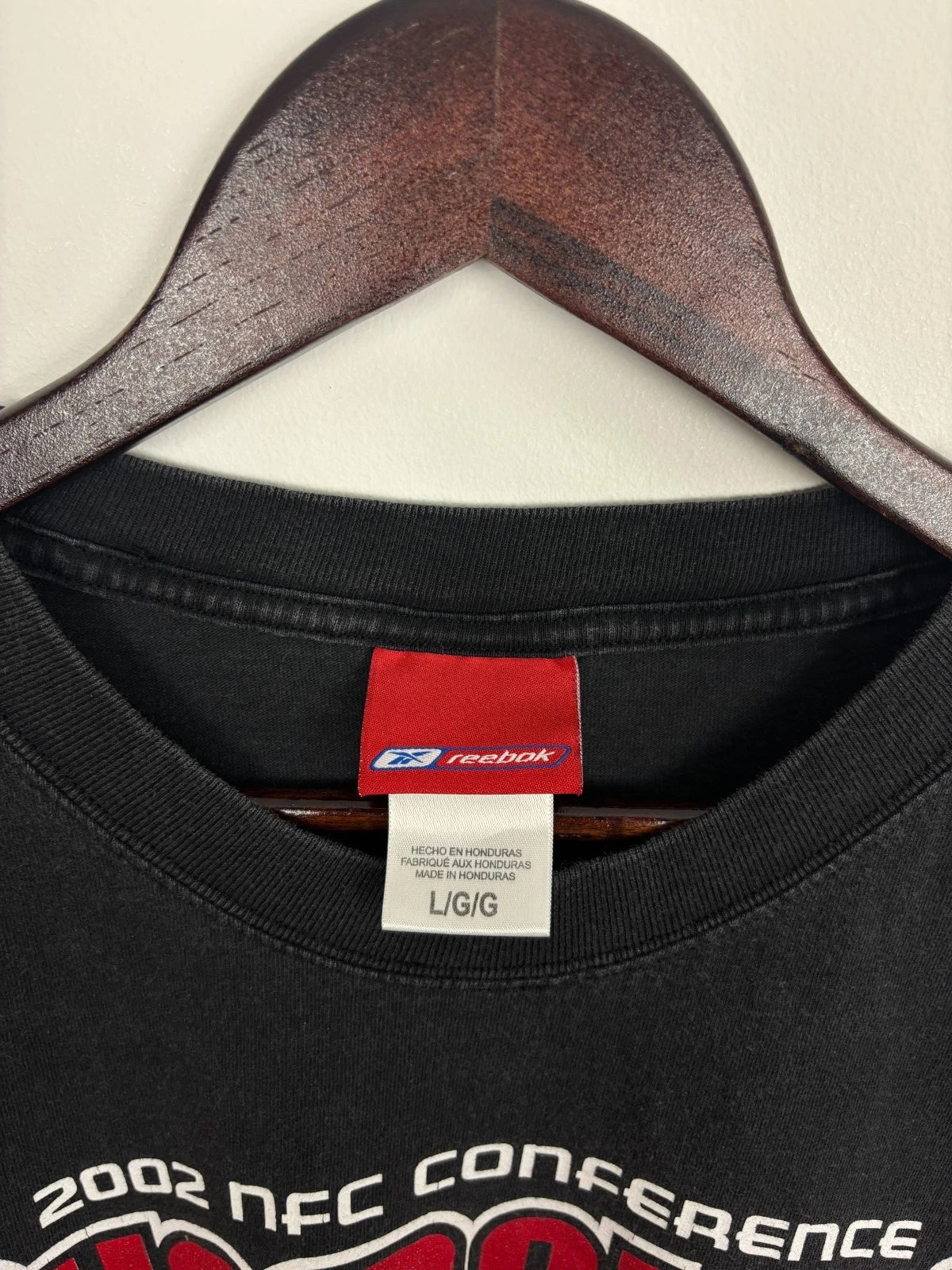 Vintage 2002 Tampa Bay Buccaneers Black T-Shirt - NFC Conference - Size Large