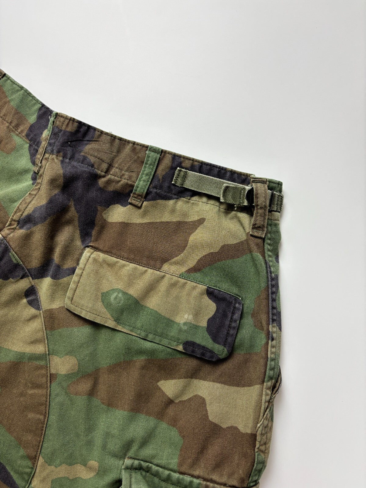 Vintage Military Camo Cargo Shorts