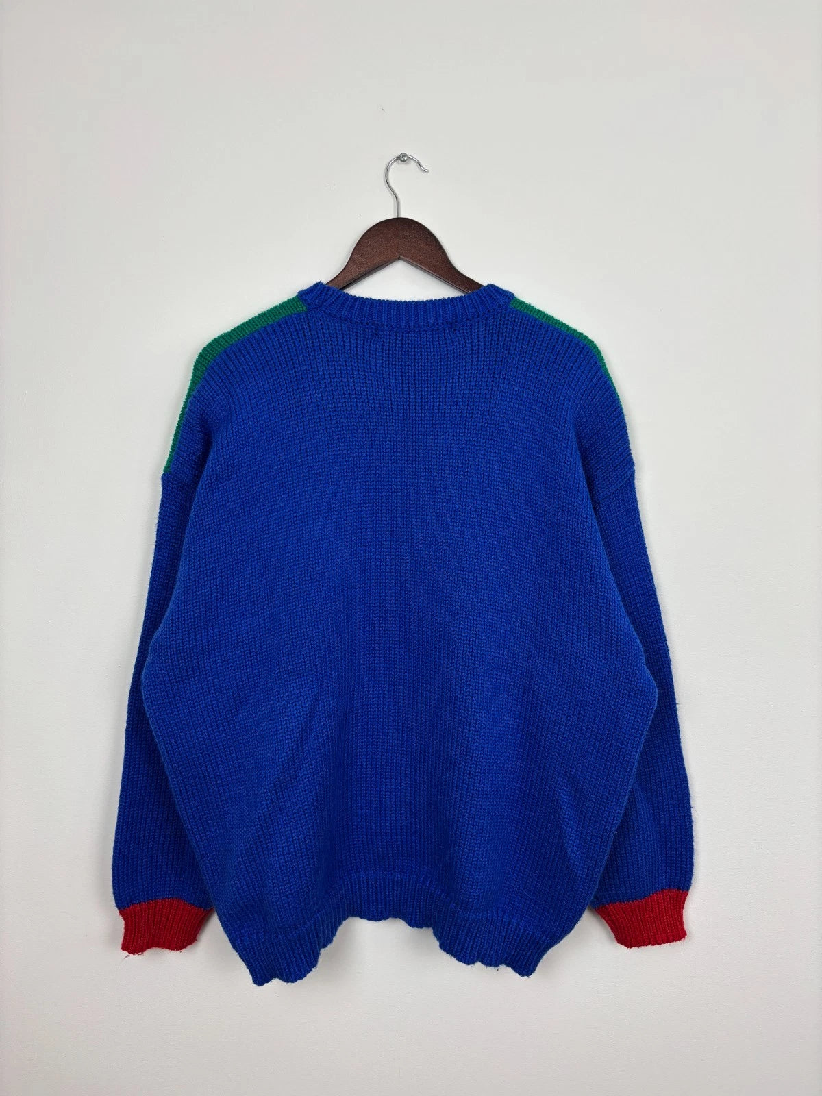Vintage Christmas Knit Sweater - Green & Red Karen Scott Pullover - Size 2XL