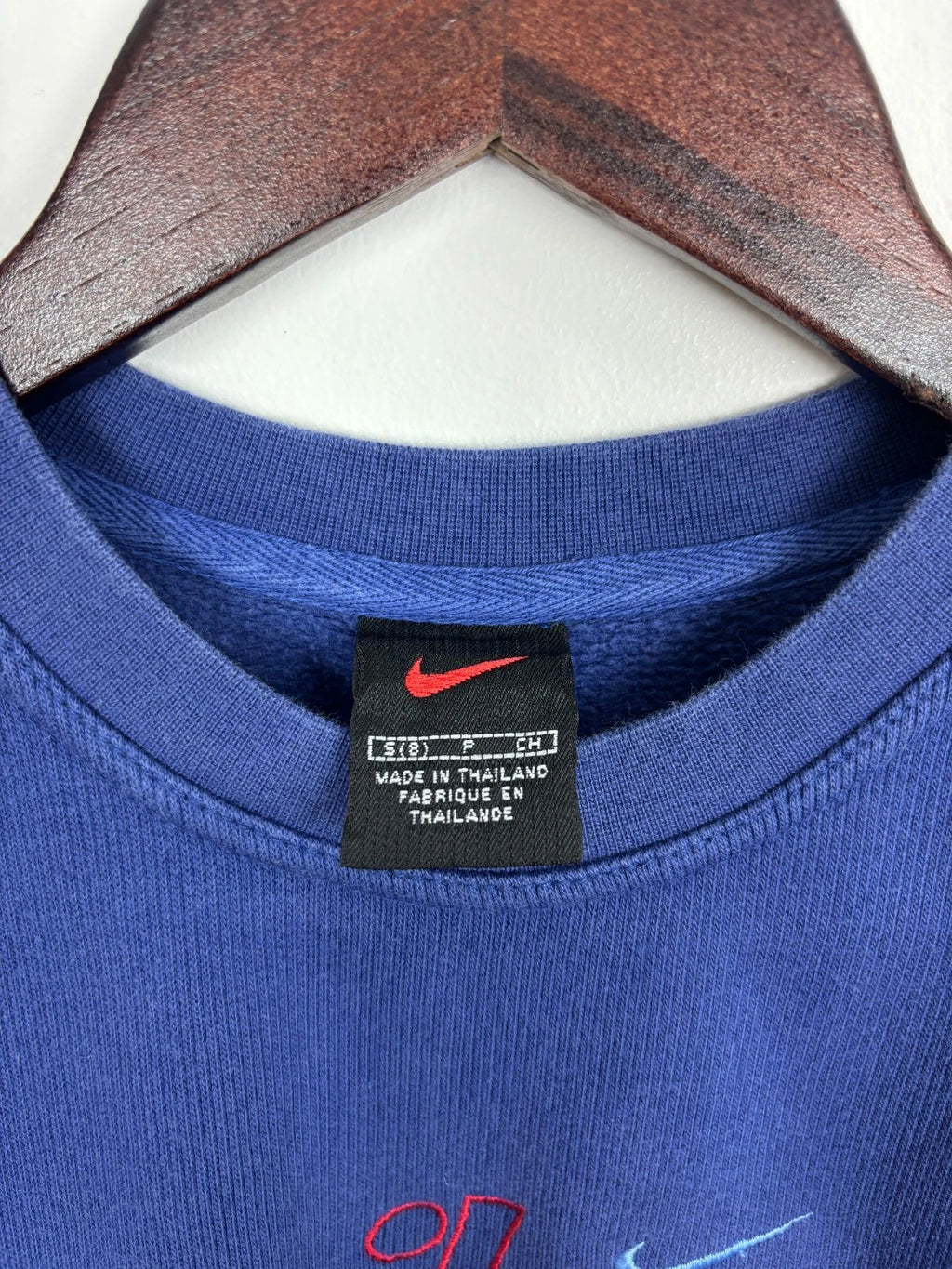 Vintage Y2K Nike Sweatshirt - Blue - XS - Streetwear Sweater