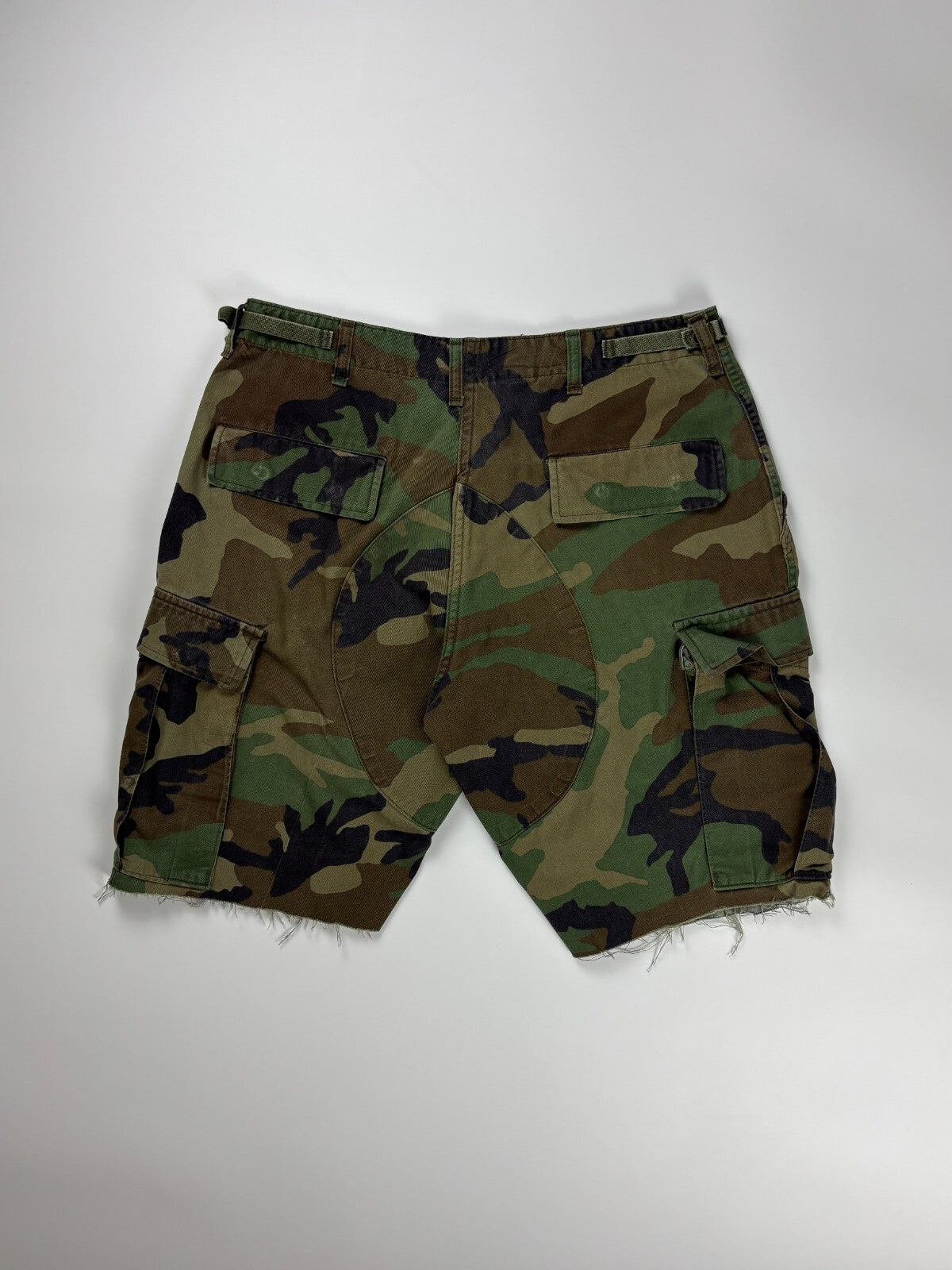 Vintage Military Camo Cargo Shorts
