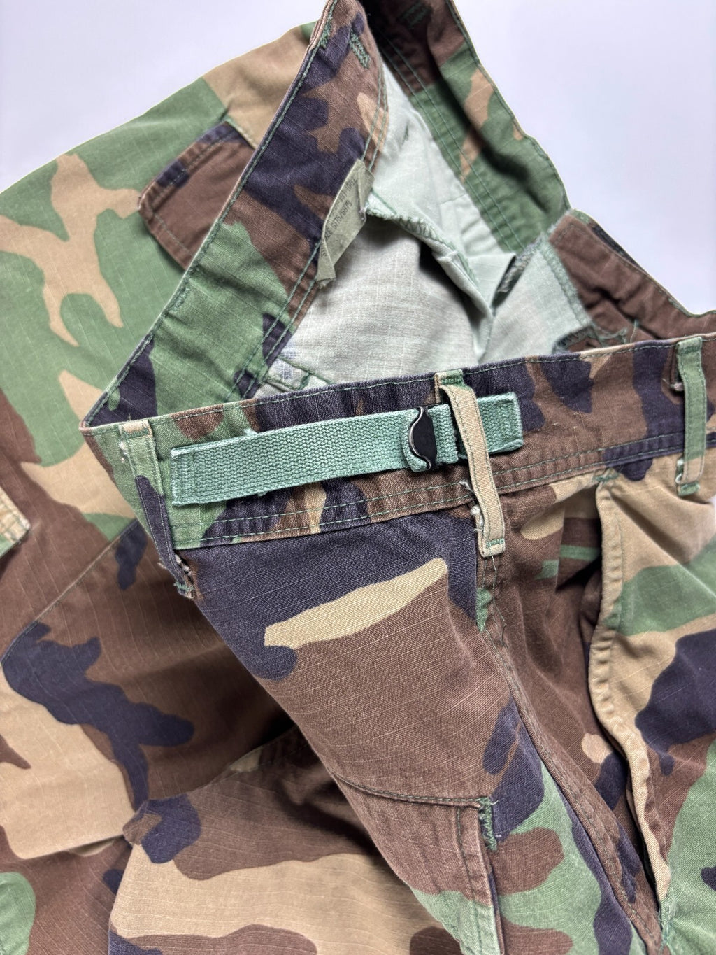 Vintage Military Camo Cargo Shorts