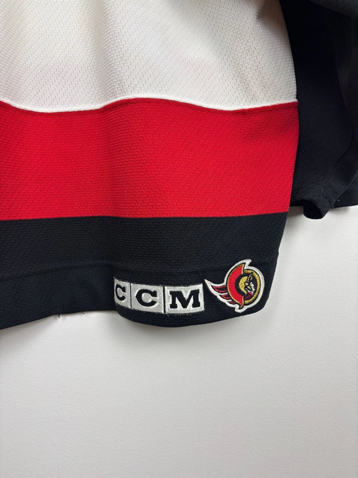 Vintage 1990s CCM Ottawa Senators Away Jersey - White - Size Medium - NHL Hockey