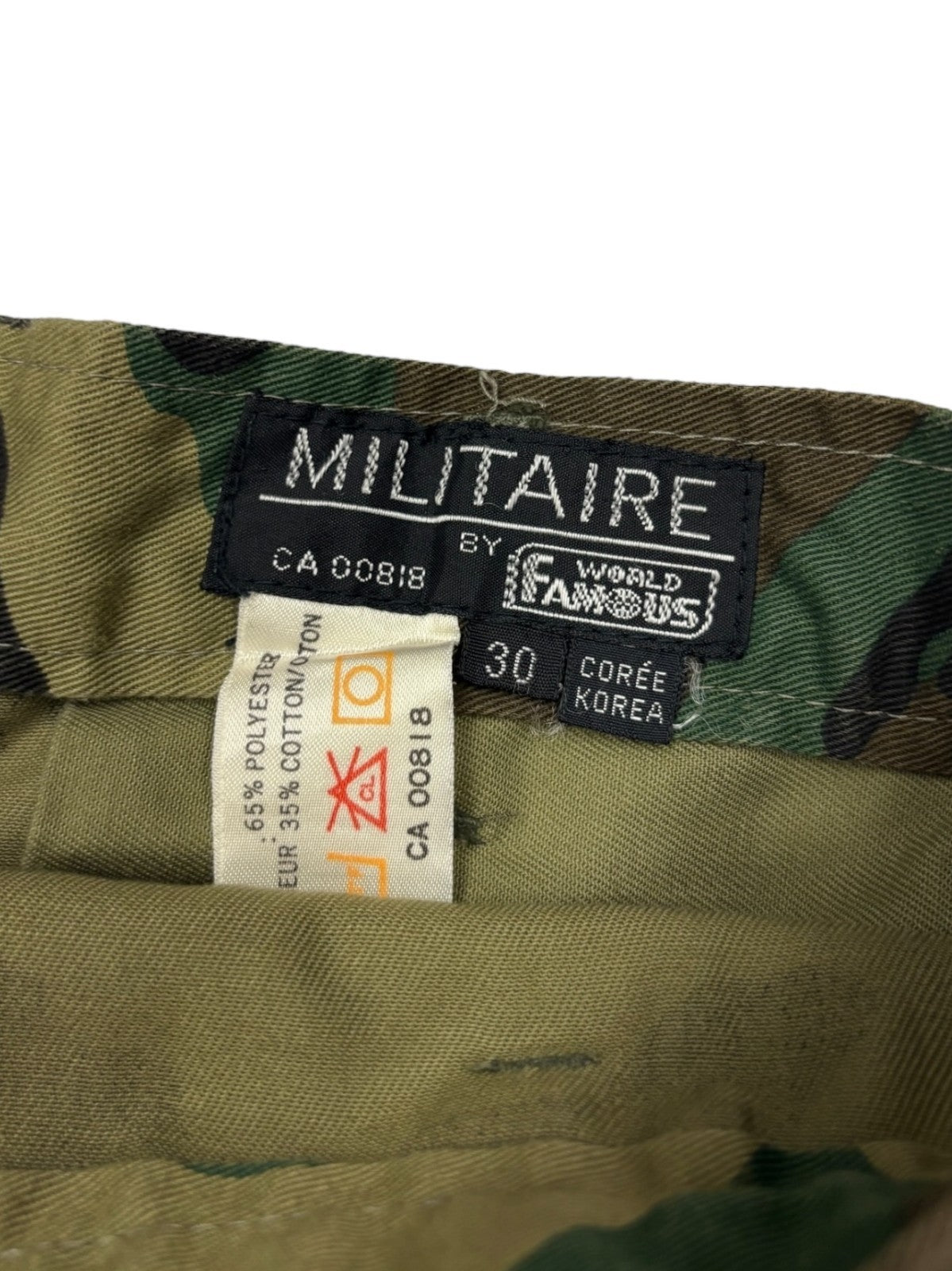 1990s Vintage Military Camo Cargo Shorts
