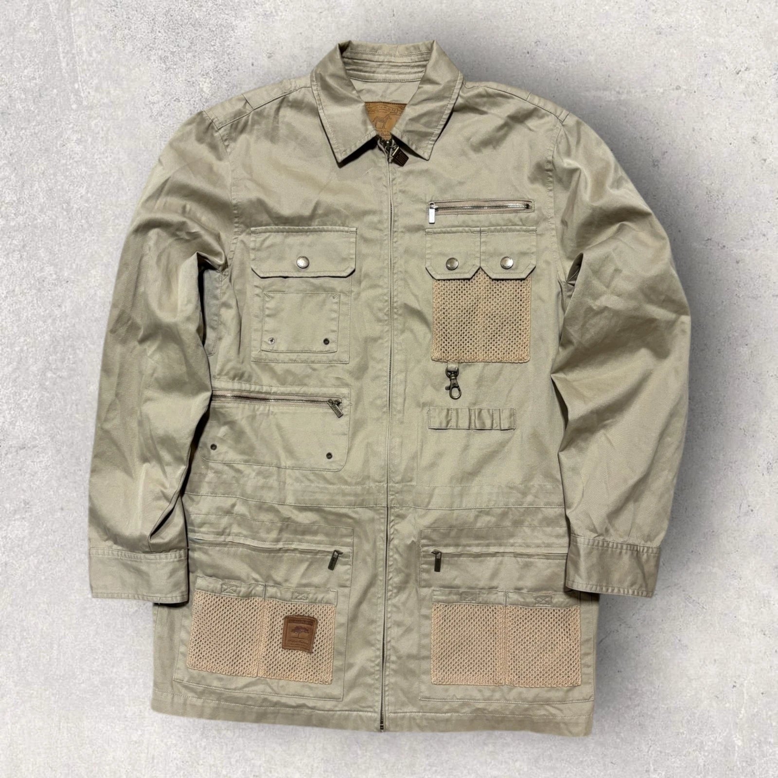 Vintage Ralph Lauren Safari Utility Jacket - Size Small - Polo Khaki Beige Coat