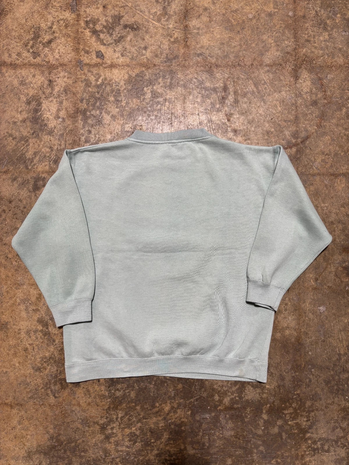 Vintage Flower Graphic Sweatshirt - Cute Spring Sweater - Size 1x - Green