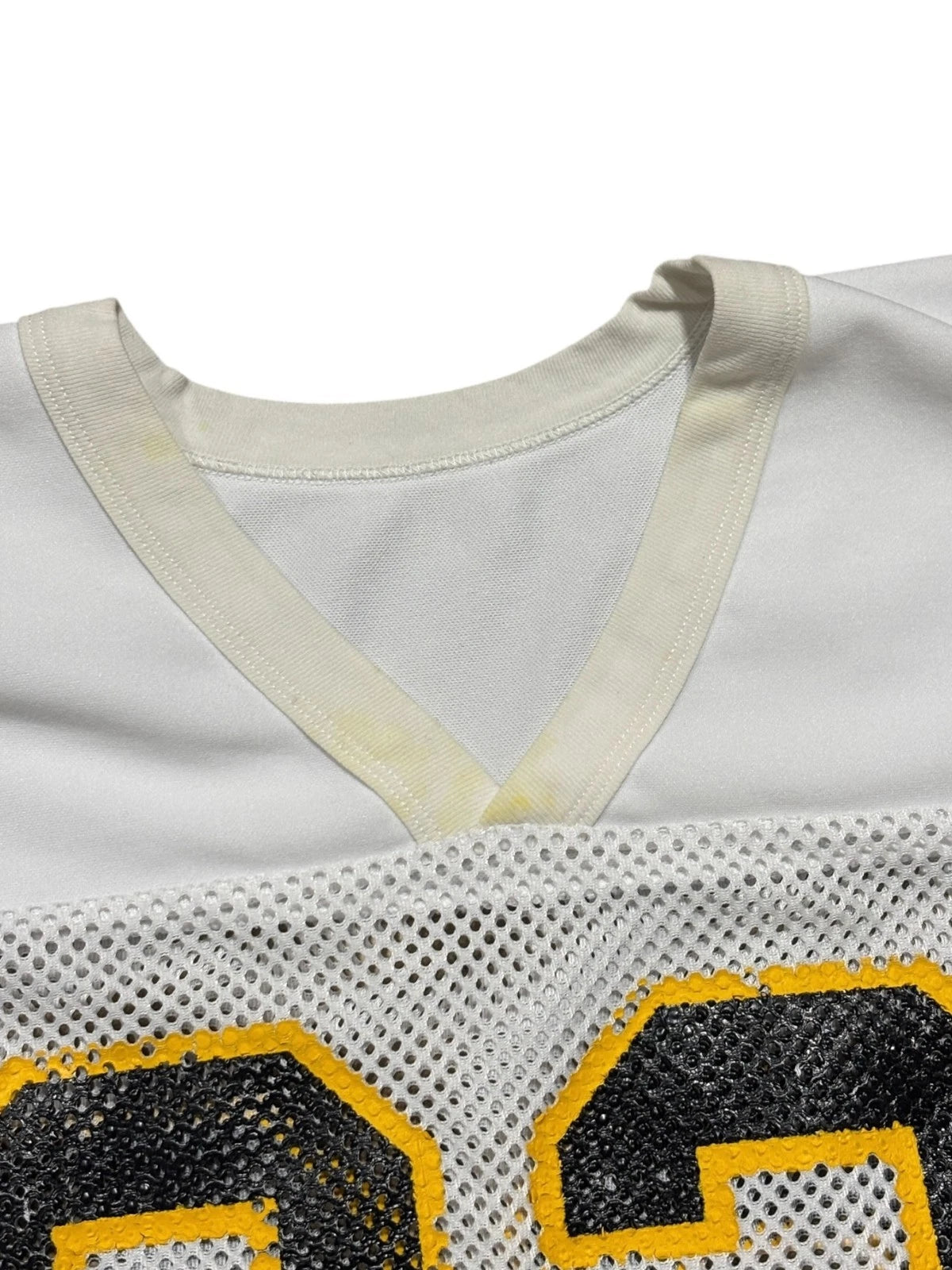 Vintage Cropped Football Jersey - Russell XL - White Mesh