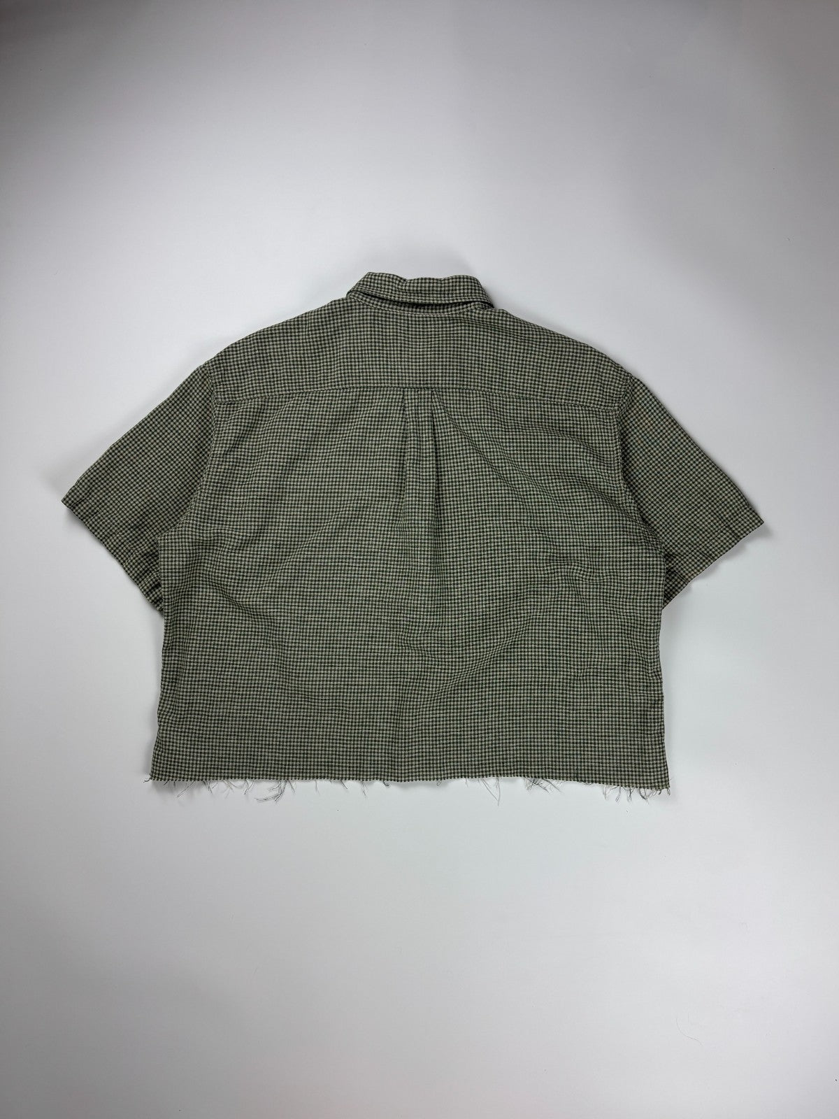 Vintage Dockers Plaid Cropped Button Up Shirt