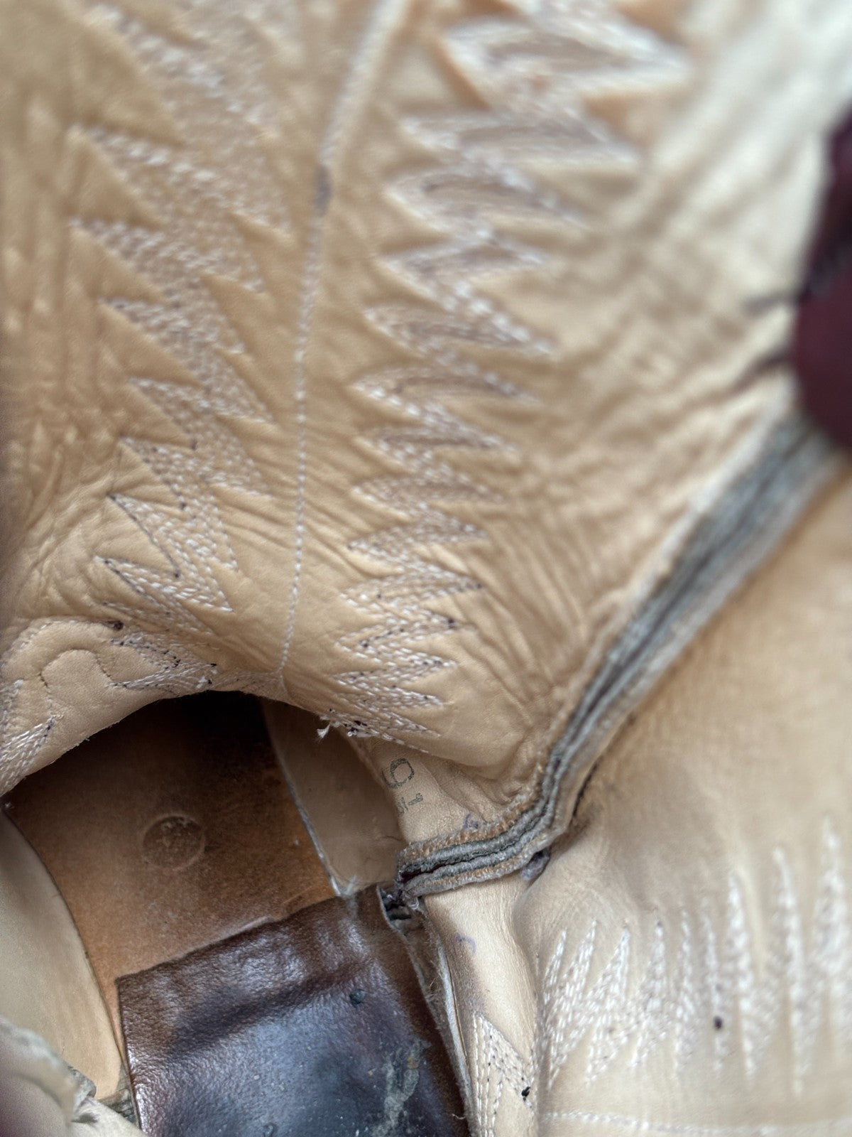 Vintage Western Leather Cowboy Boots