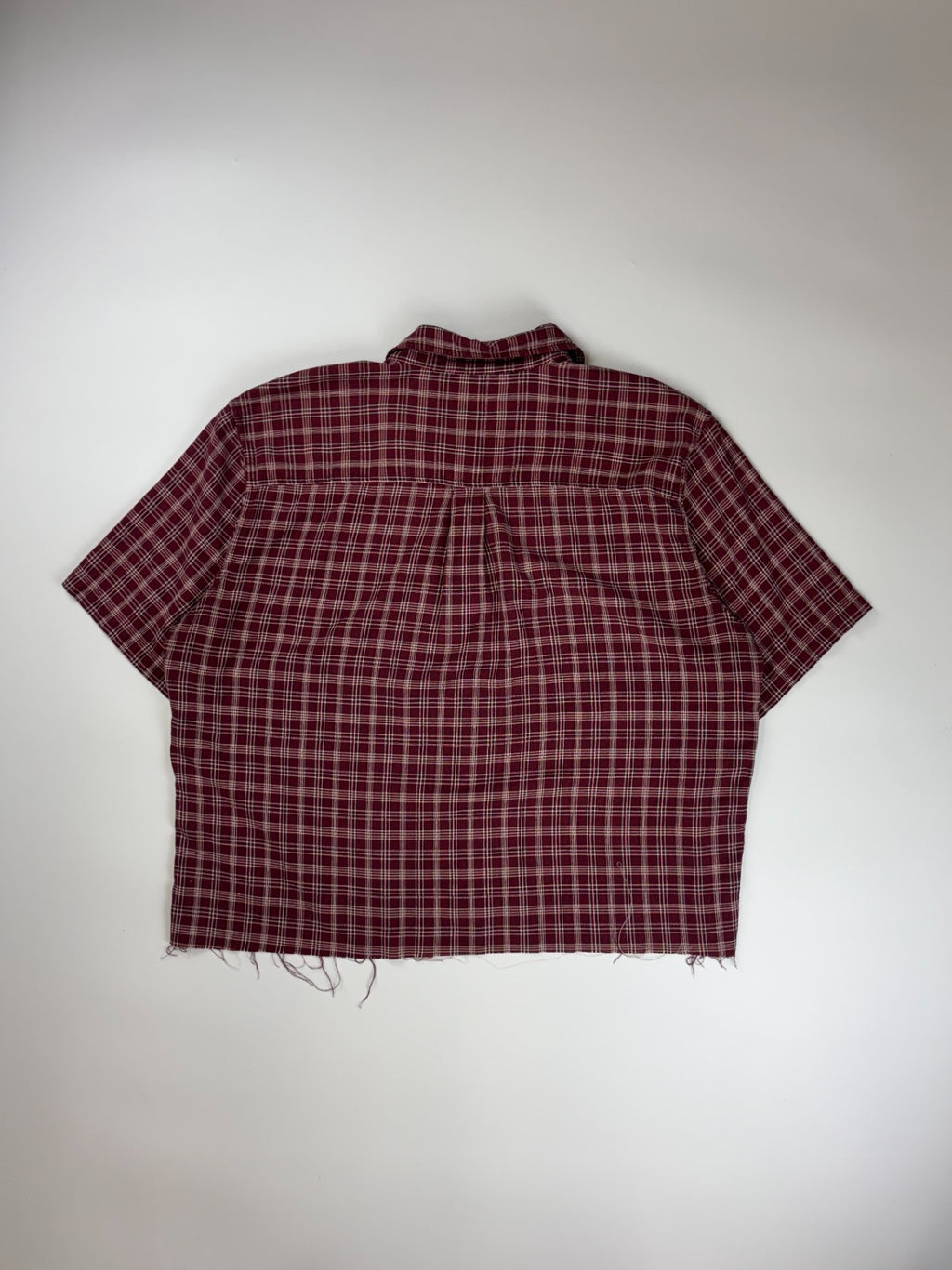 Vintage Roguehaus Plaid Cropped Button Up Shirt