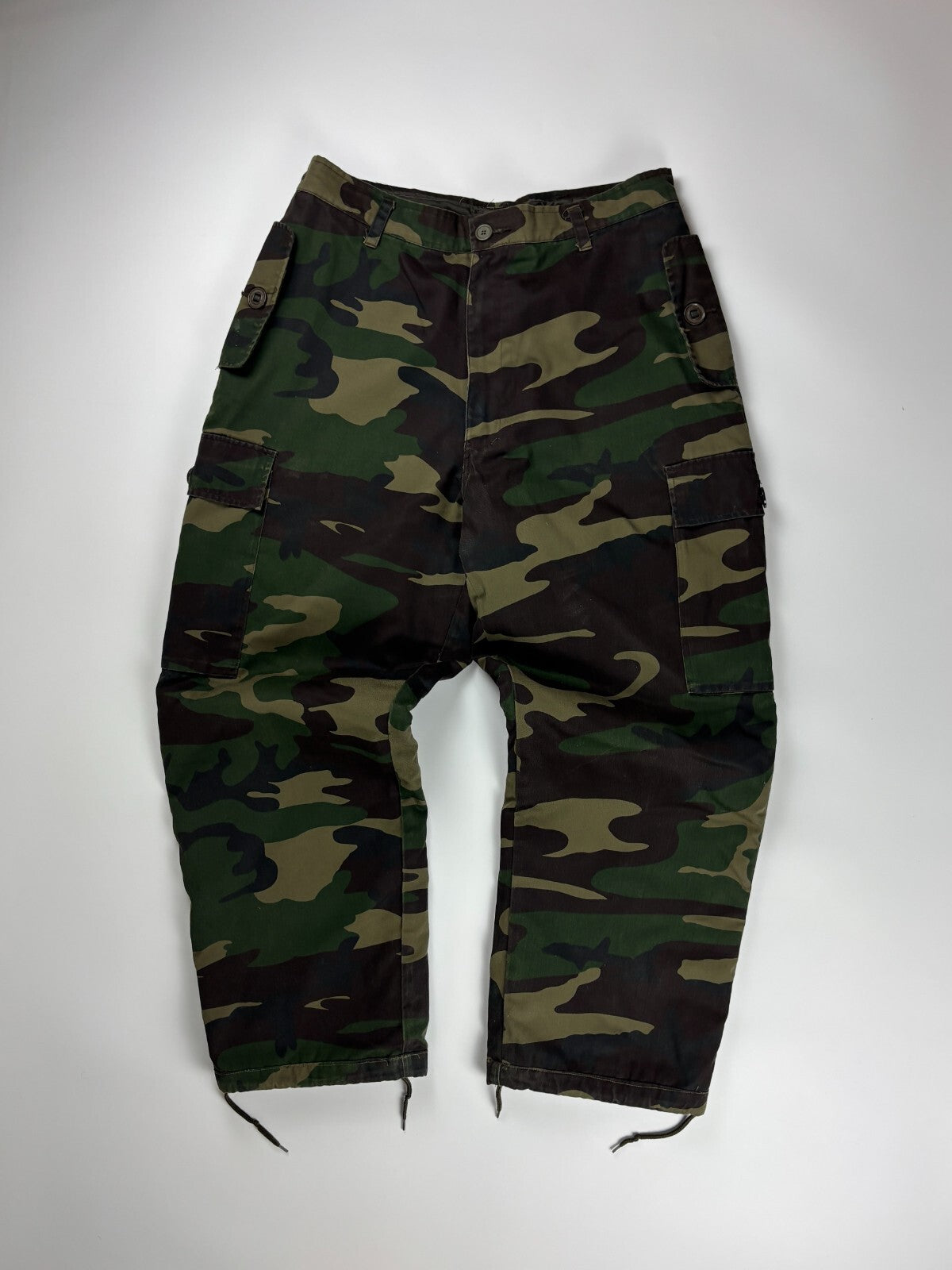 Vintage Military Insulated Cargo Camo Pants