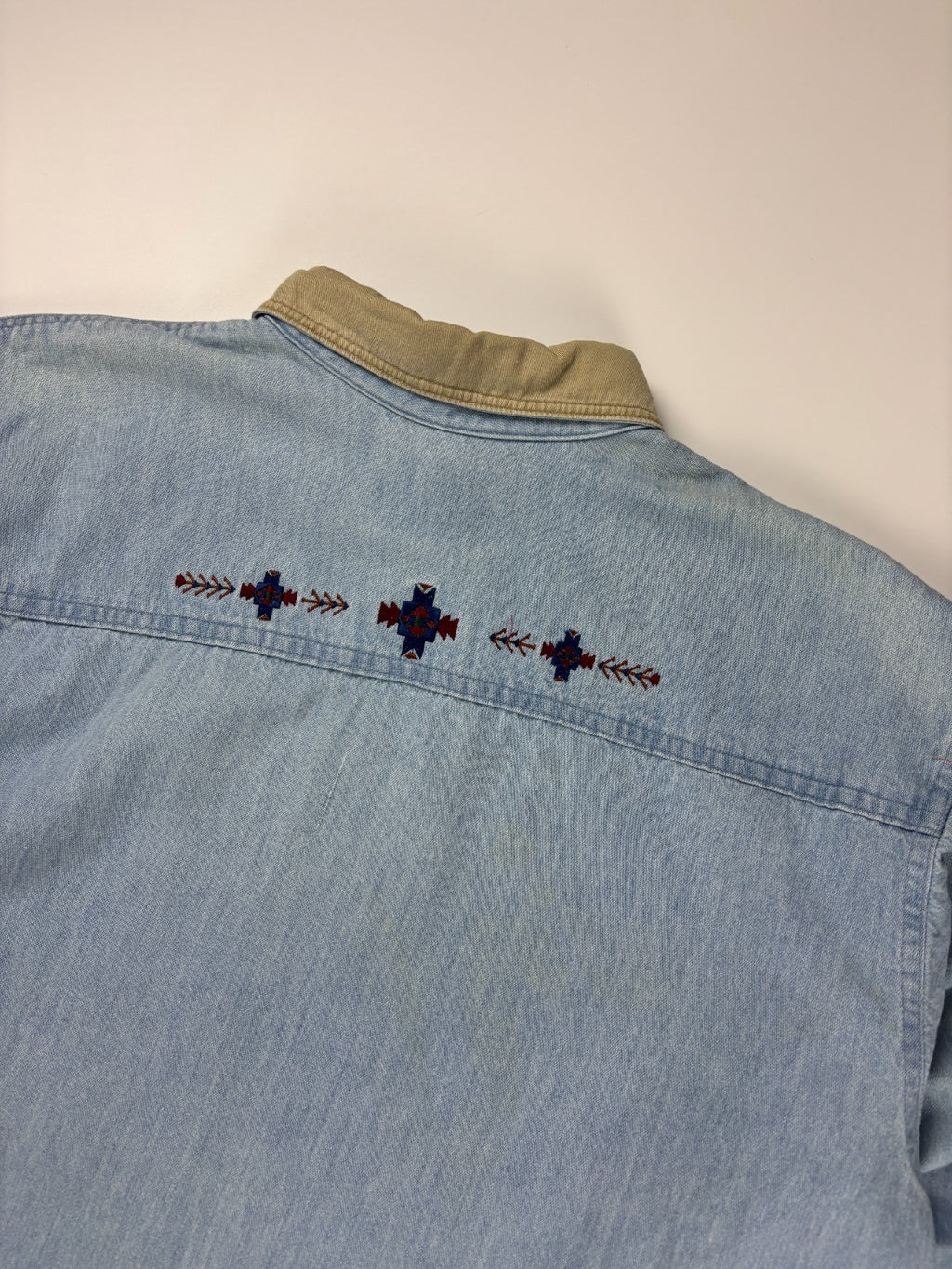 Vintage Woolrich Denim Cropped Button Up Shirt