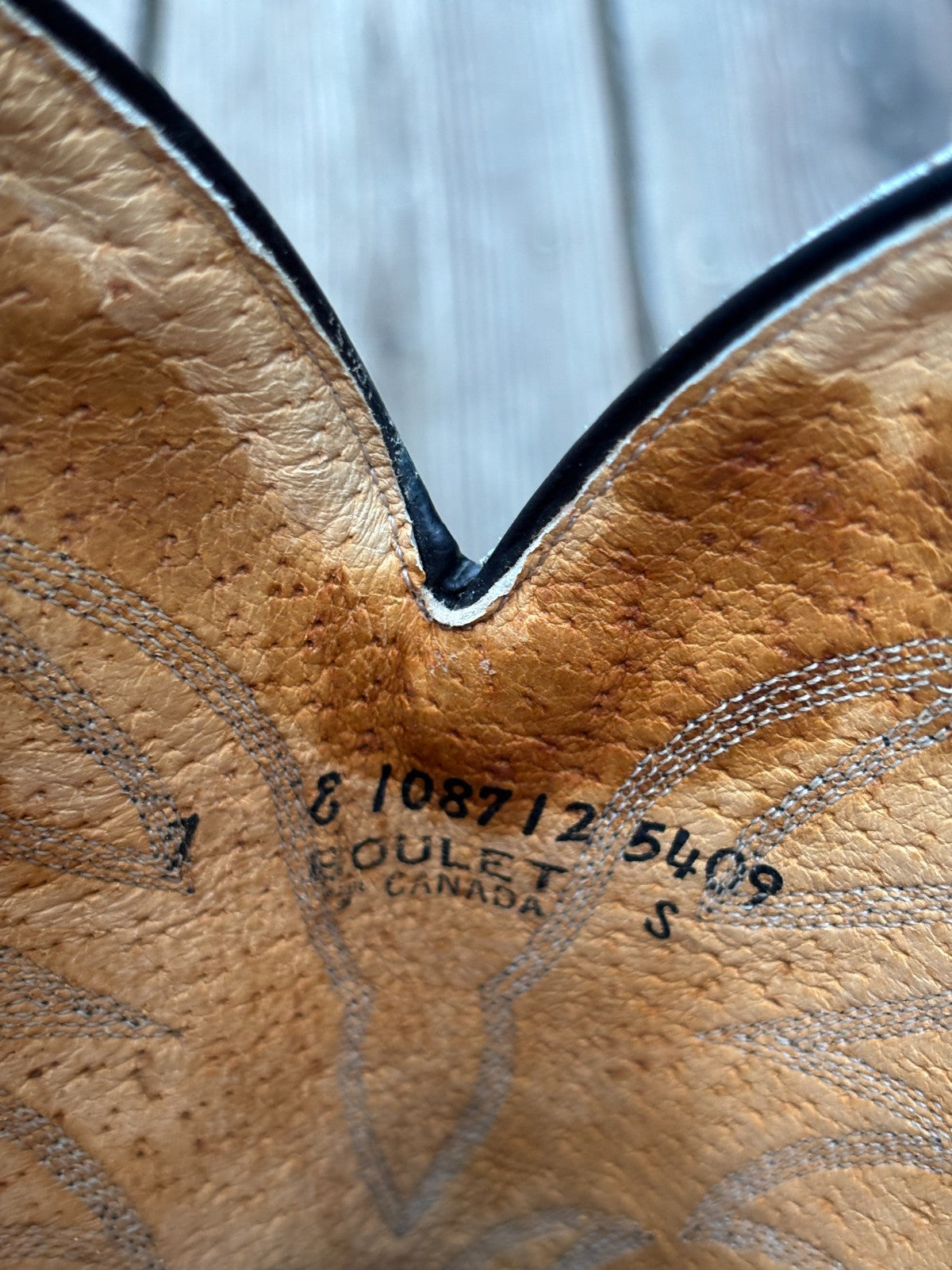 Vintage Boulet Leather Cowboy Boots