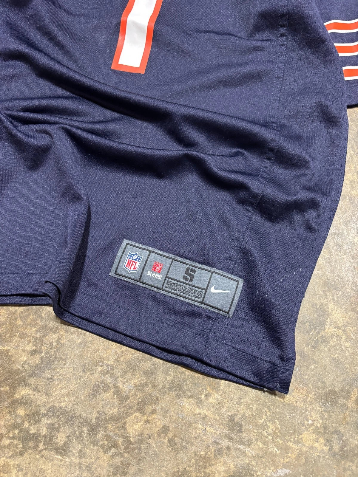 Vintage Chicago Bears Jersey / Justin Fields #1 / NFL Reebok / Blue Size Small
