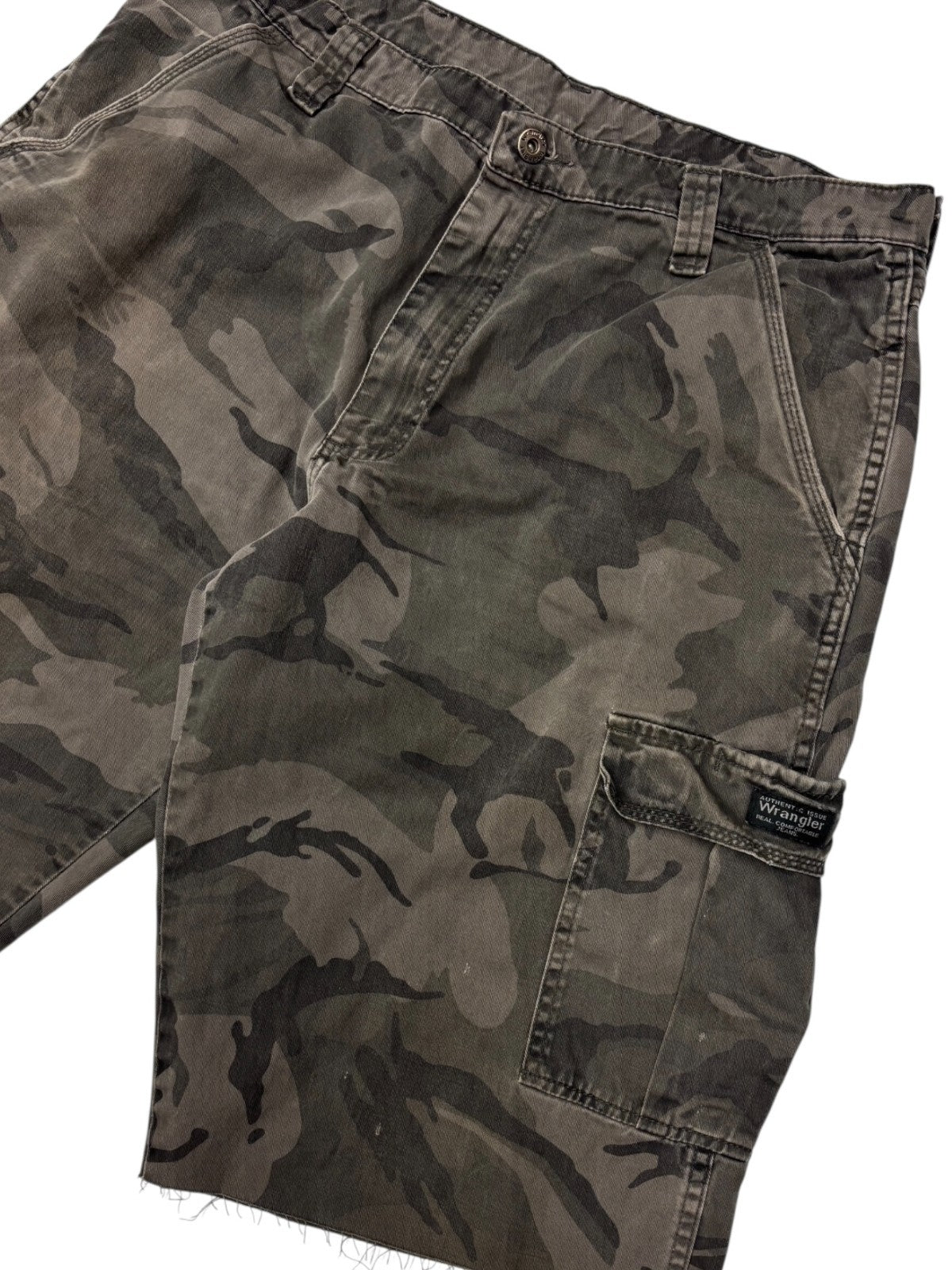Vintage Wrangler Military Camo Cargo Shorts