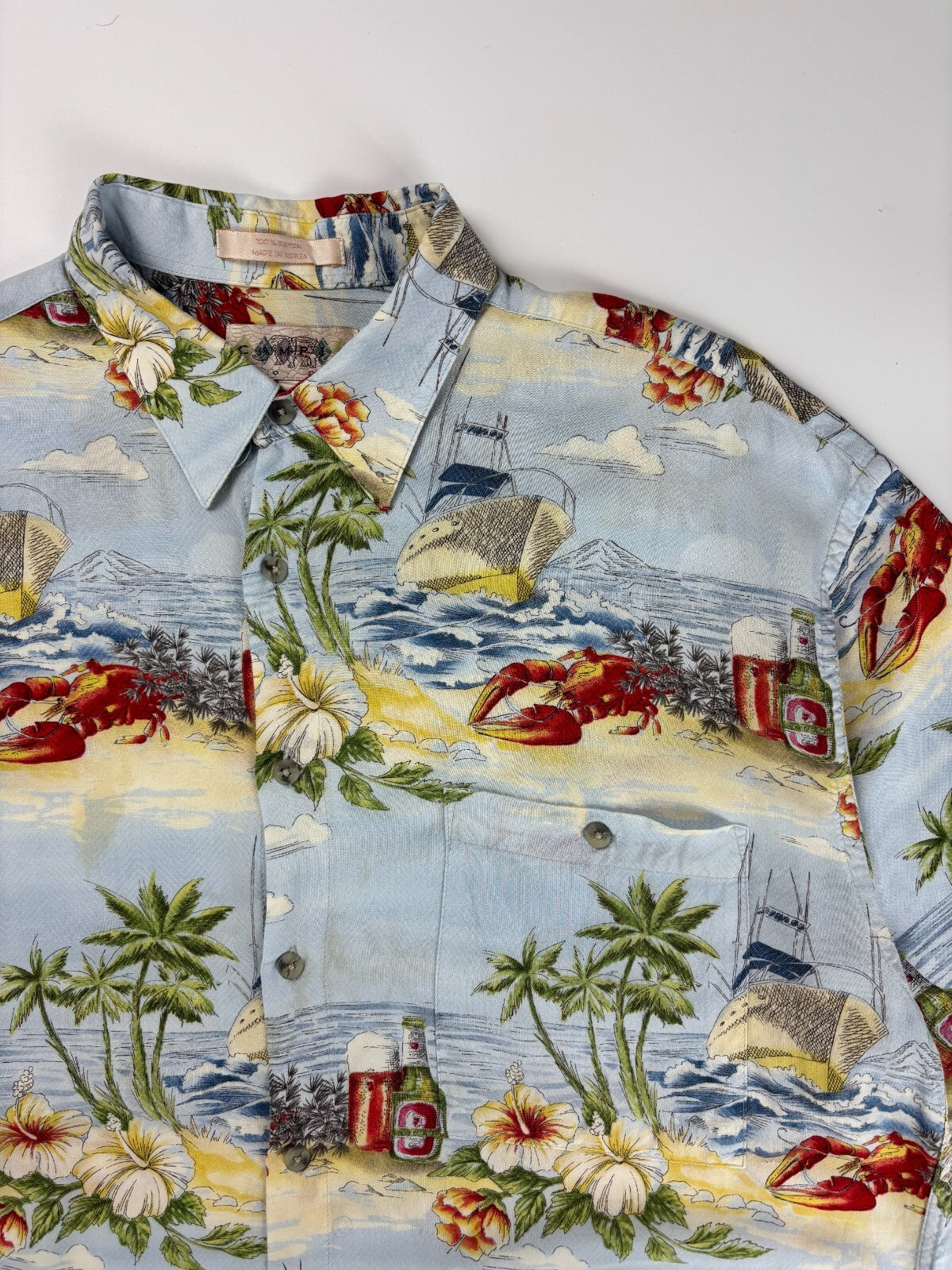 Vintage Campia Moda Hawaiian Button Up Shirt
