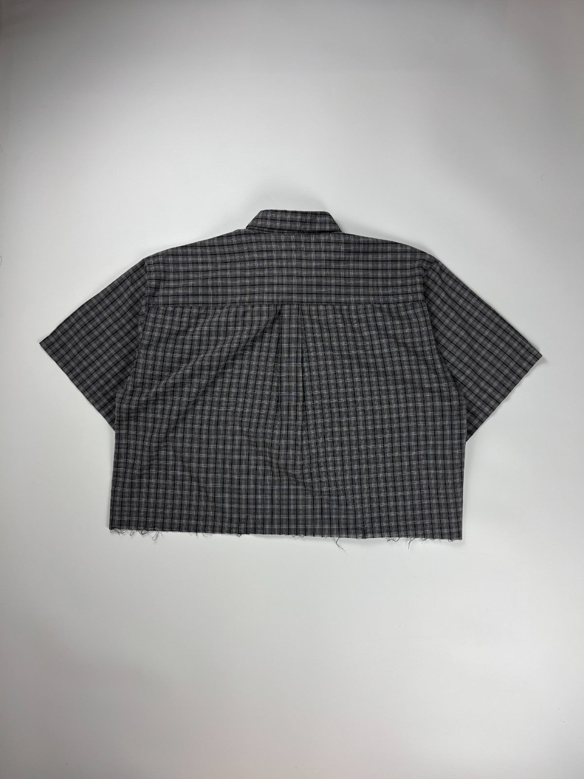Vintage Arrow USA Plaid Cropped Button Up Shirt