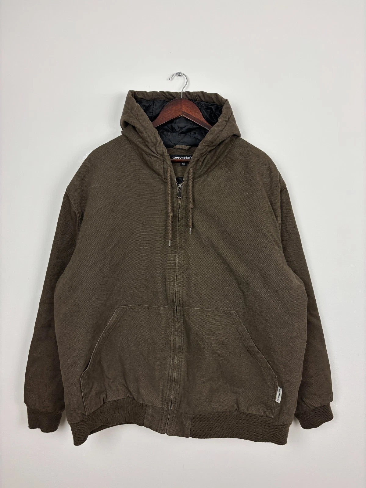 Vintage Brown Workwear Jacket - Wolverine Zip Up Coat - Size XXL