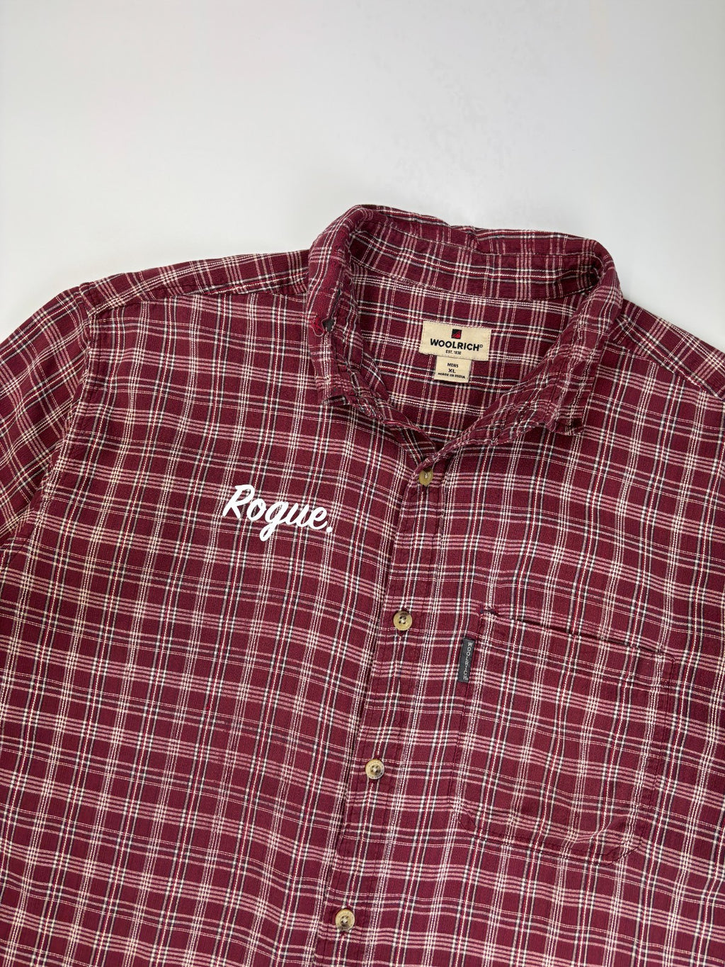 Vintage Roguehaus Plaid Cropped Button Up Shirt