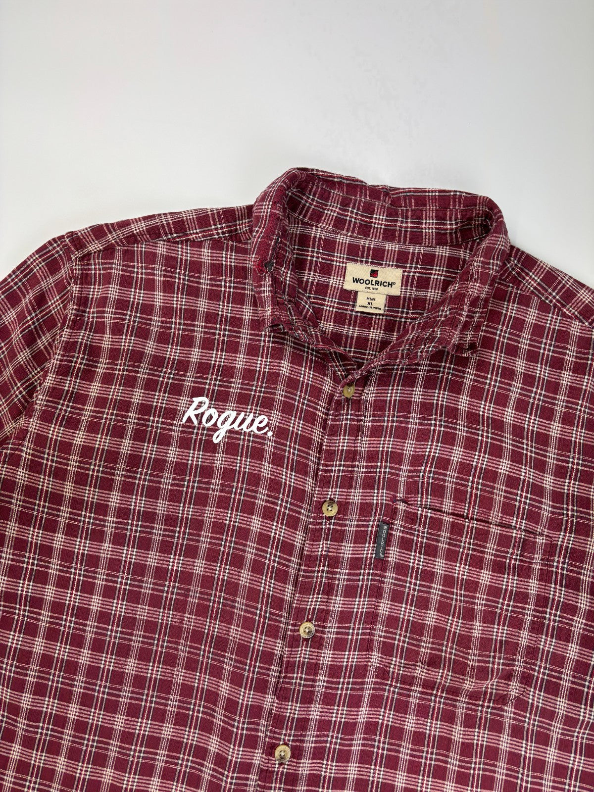 Vintage Roguehaus Plaid Cropped Button Up Shirt