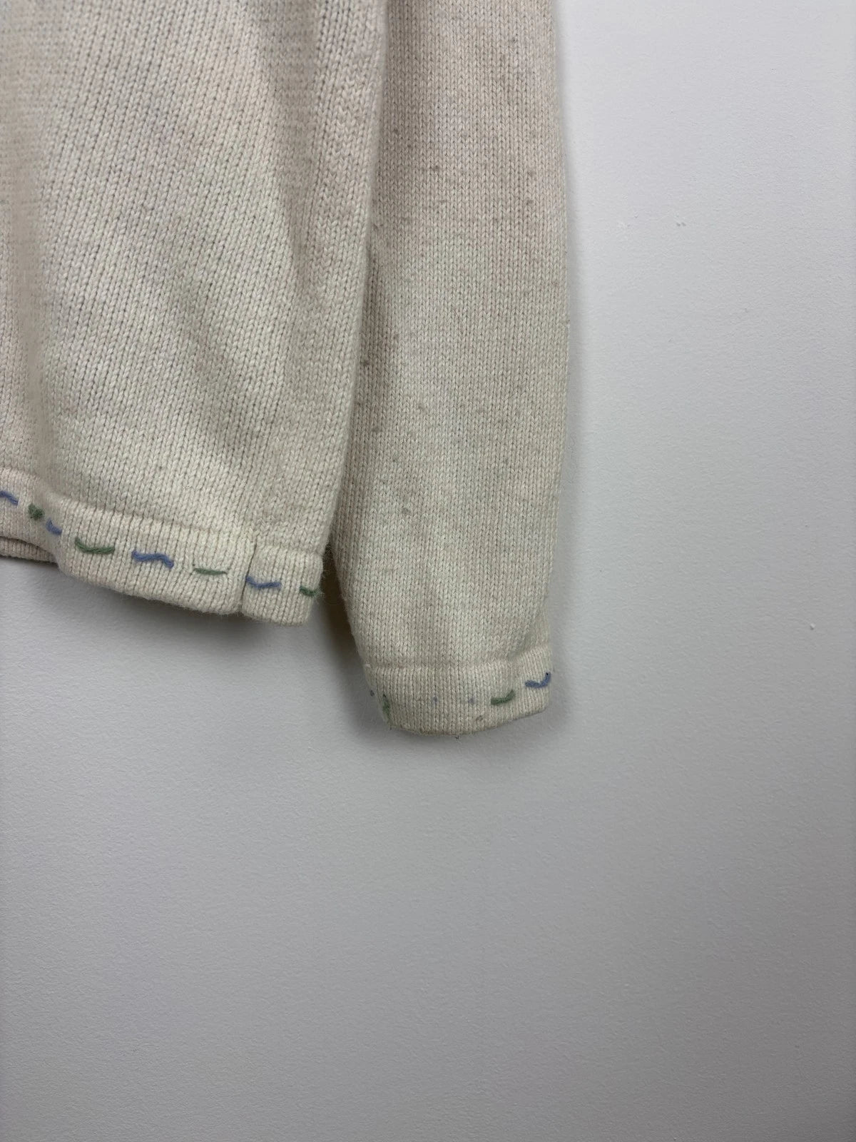 Vintage White Christmas Knit Sweater - Croft & Barrow - Size Small