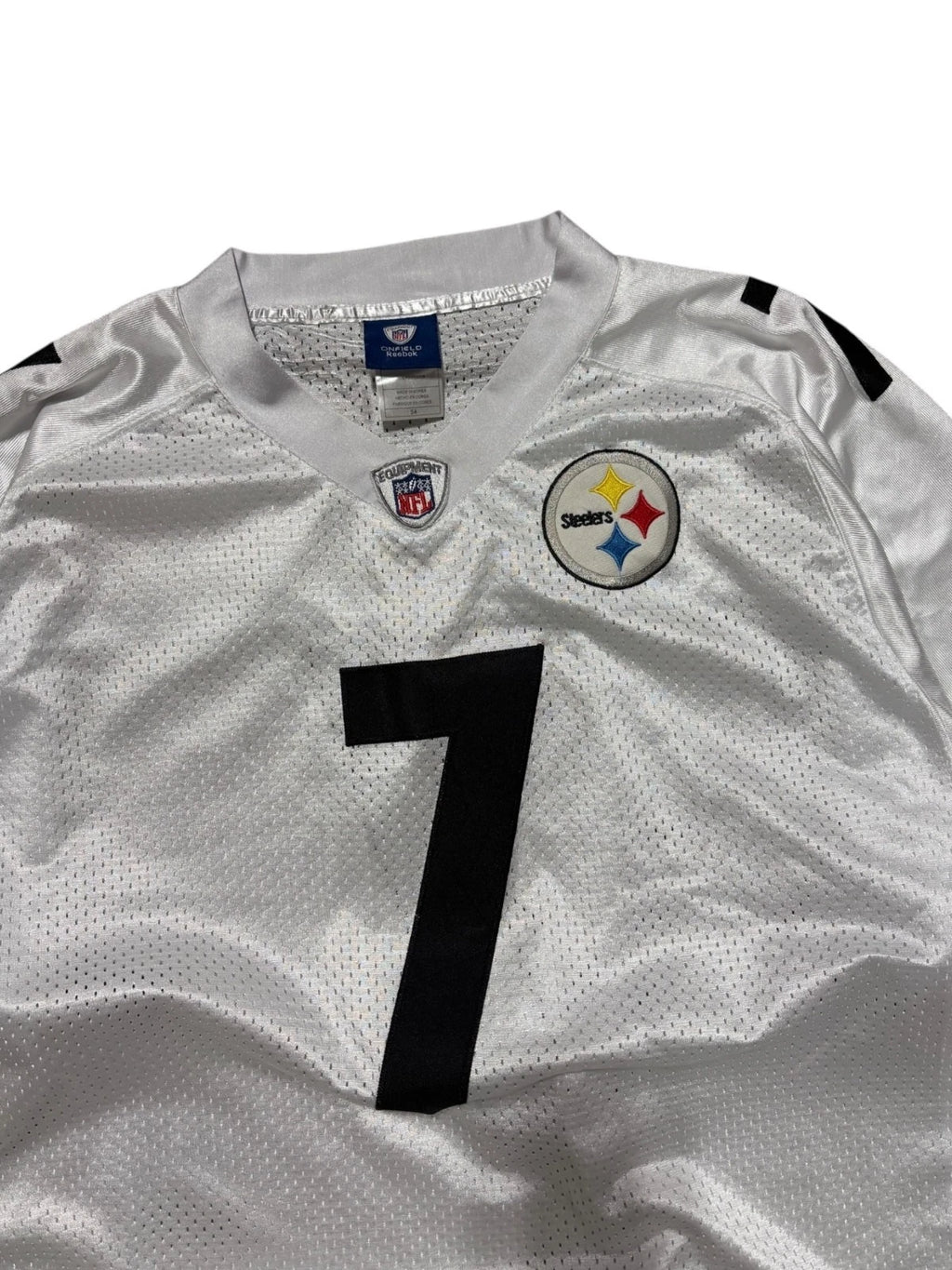 Vintage Pittsburgh Steelers Jersey - Ben Roethlisberger - XL - White Reebok NFL
