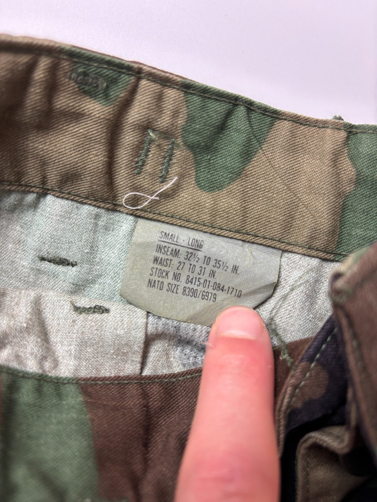 Vintage Military Camo Cargo Shorts