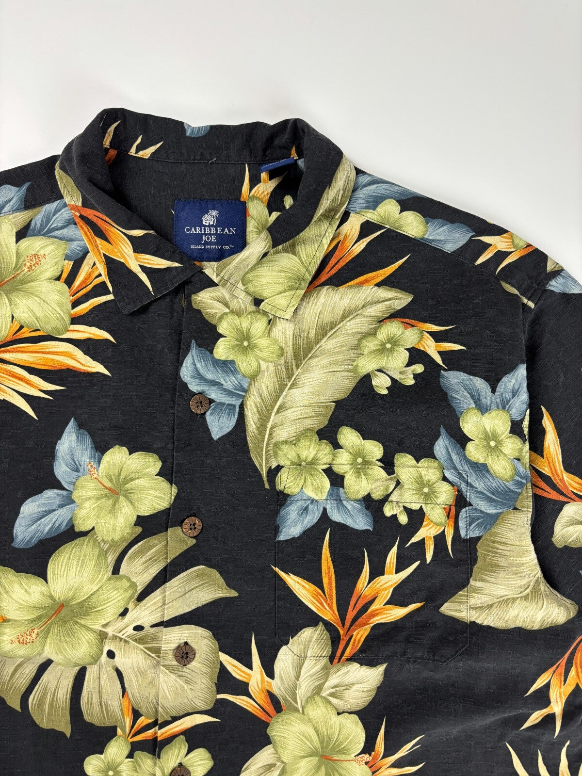 Vintage Caribbean Joe Hawaiian Button Up Shirt