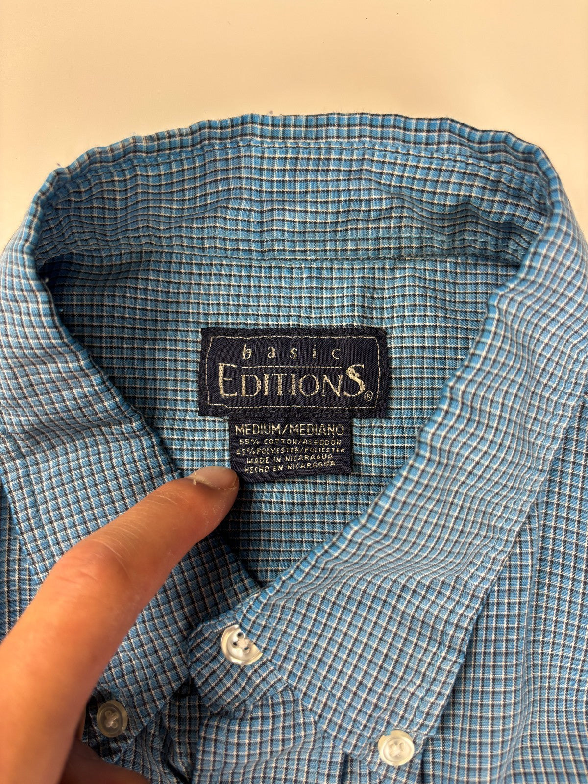 Vintage Roguehaus Plaid Cropped Button Up Shirt