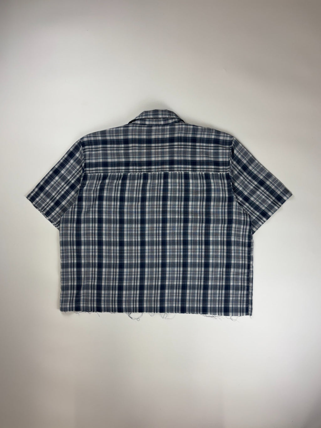 Vintage Roguehaus Plaid Cropped Button Up Shirt