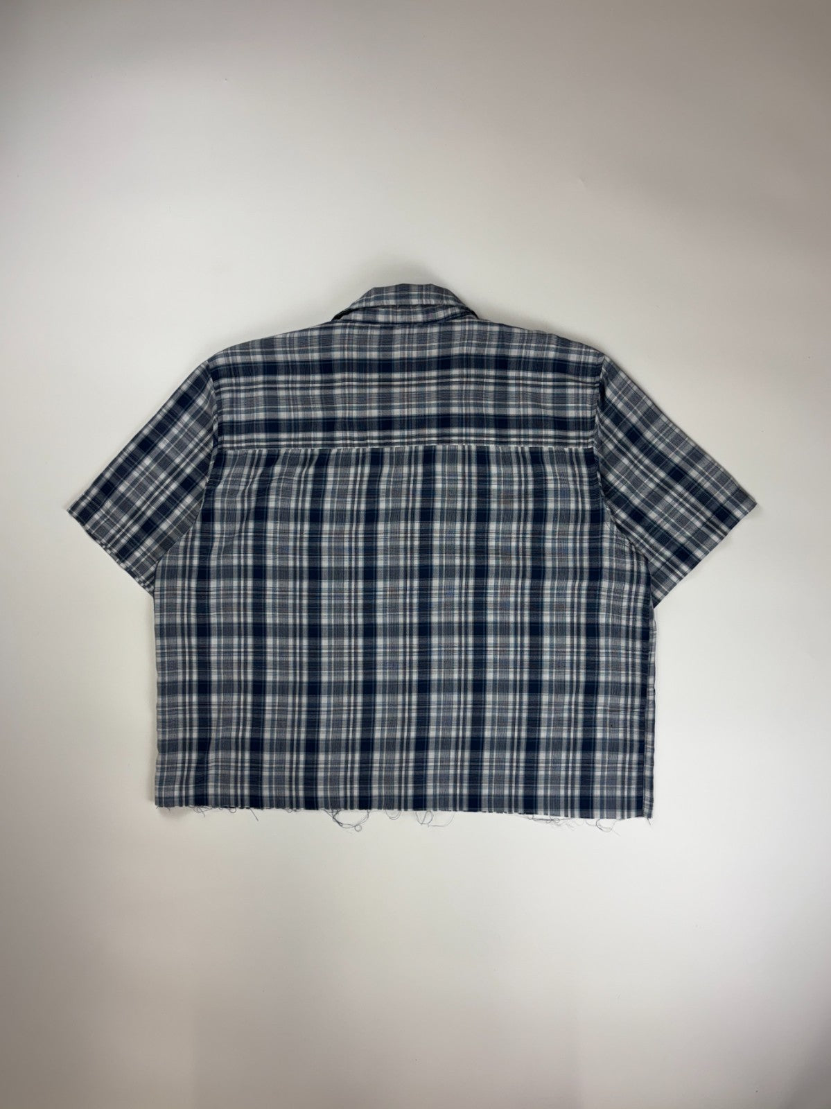 Vintage Roguehaus Plaid Cropped Button Up Shirt