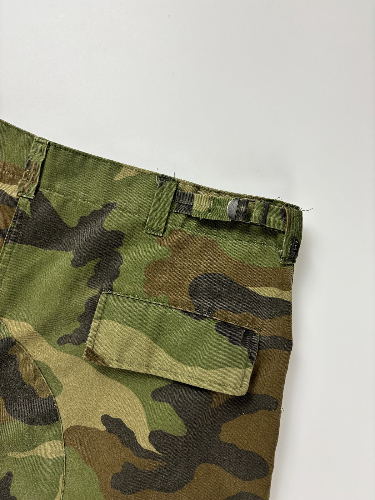 Vintage Military Camo Cargo Shorts