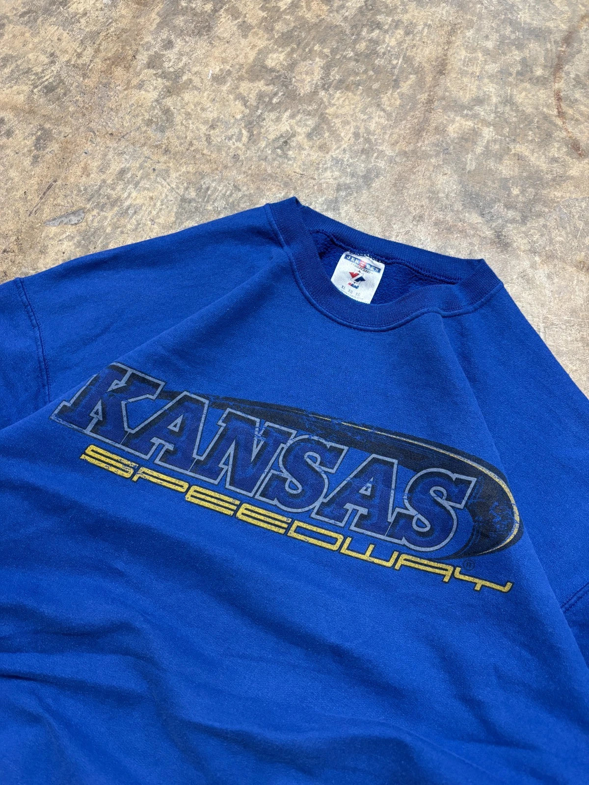 Vintage Kansas Speedway Sweatshirt - Size XL - Blue