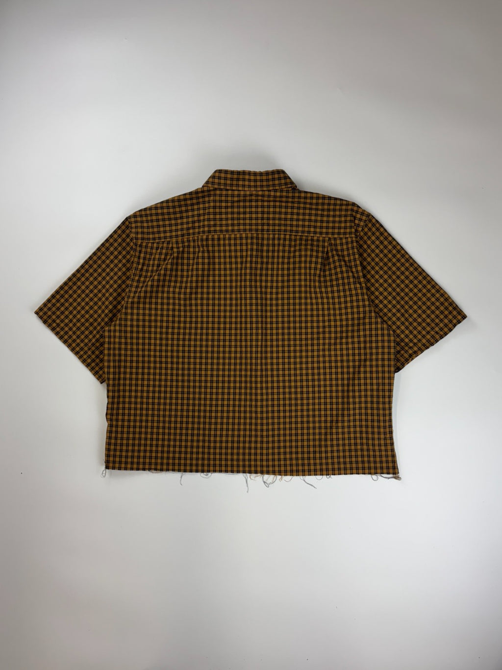 Vintage Roguehaus Plaid Cropped Button Up Shirt