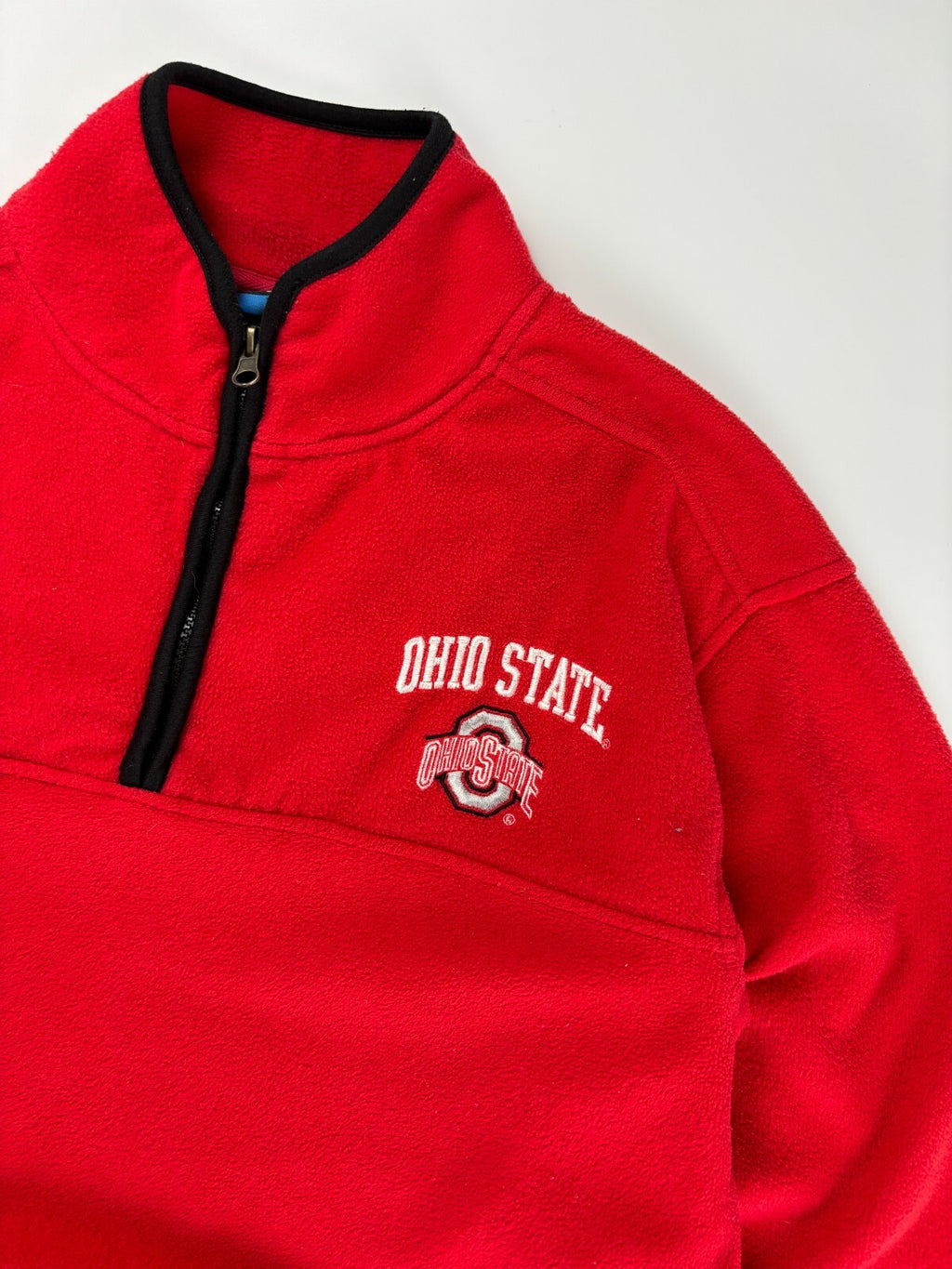 Vintage Ohio State University Fleece Sweater / NCAA Collegiate / Medium Red