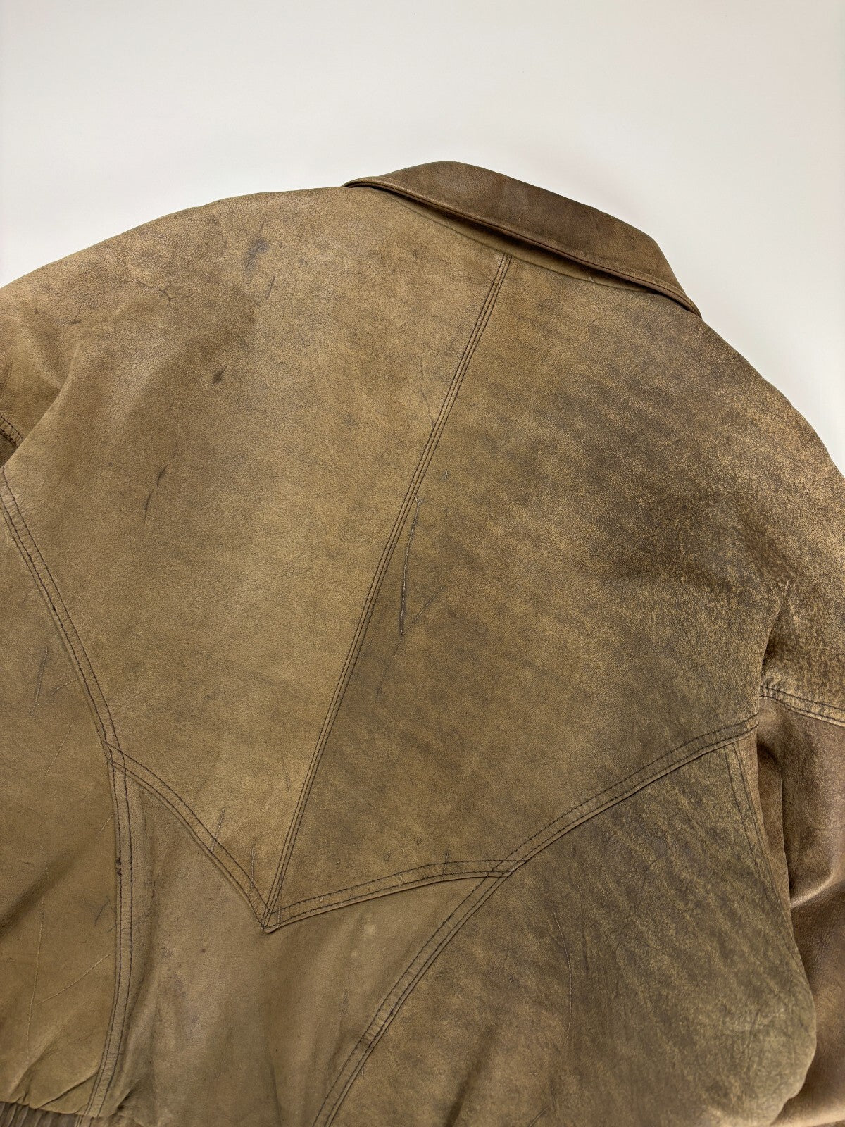Vintage Members Only Leather Bomber Jacket