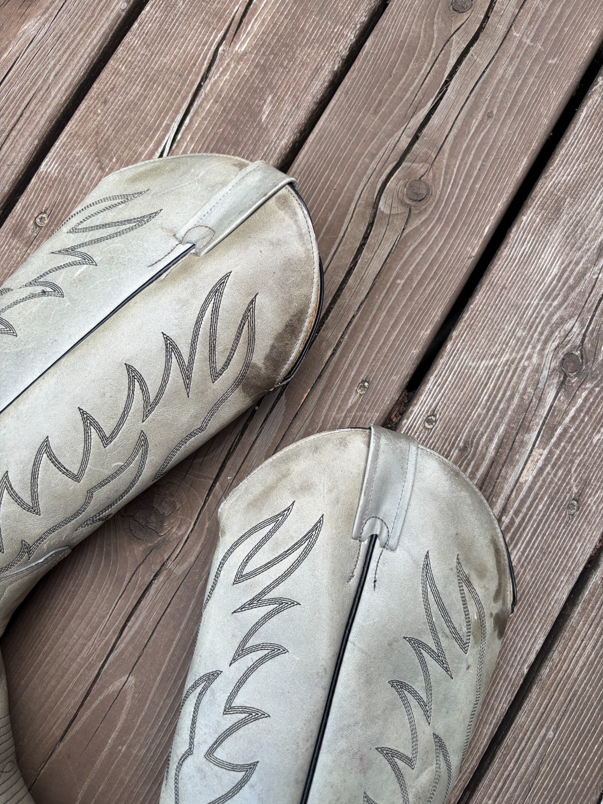 Vintage Boulet Leather Cowboy Boots