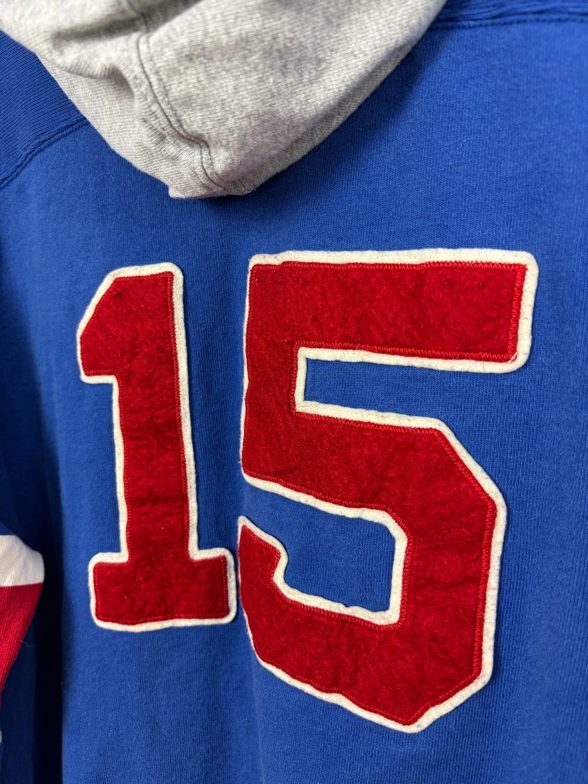 Vintage 1990s Polo Ralph Lauren Hoodie - Large - Blue United States Sweatshirt