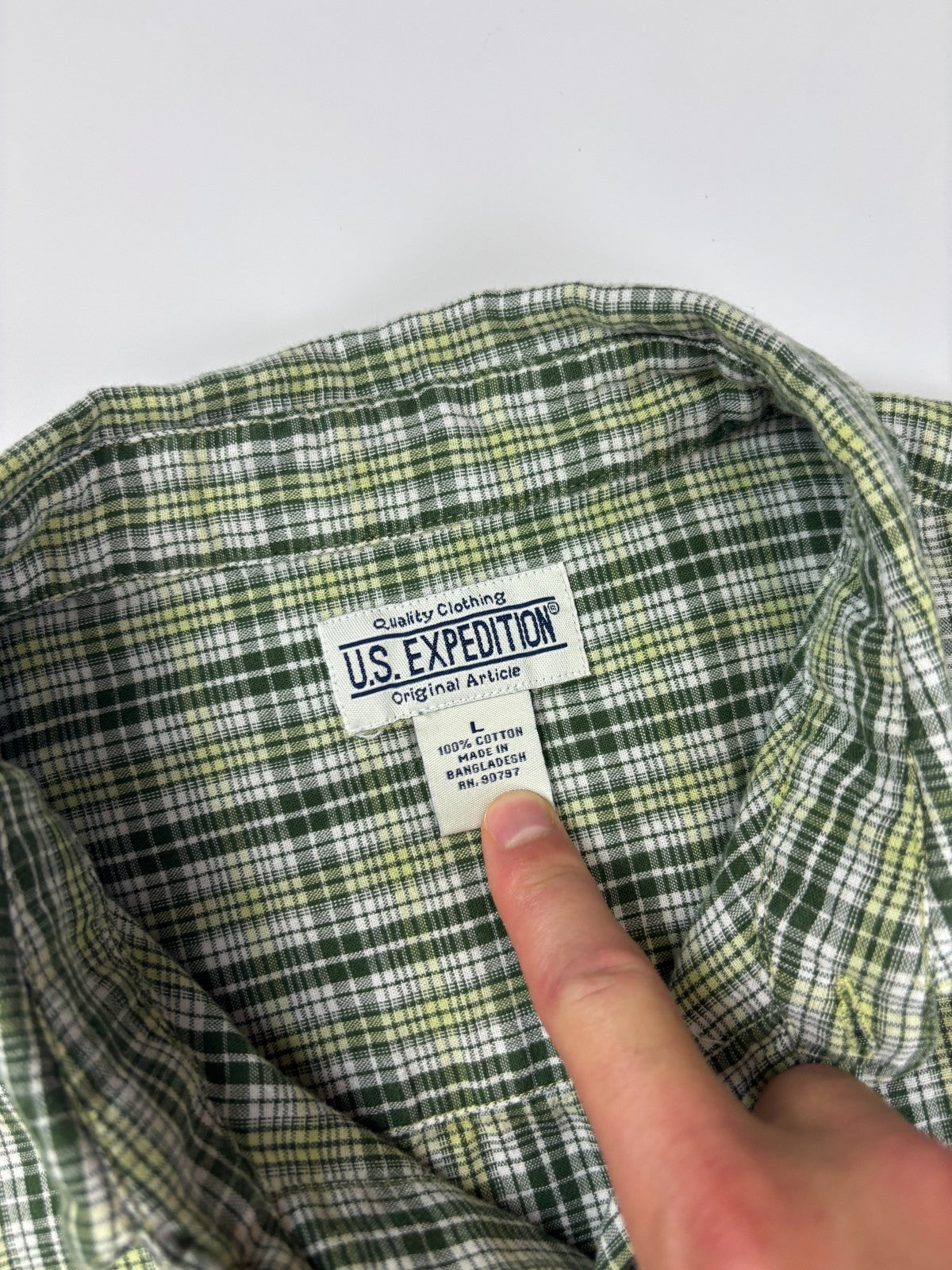 Vintage Roguehaus Plaid Cropped Button Up Shirt